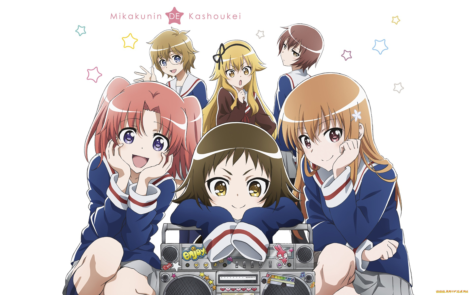 engaged, to, the, unidentified, аниме, mikakunin, de, shinkoukei, фон, взгляд, девушки