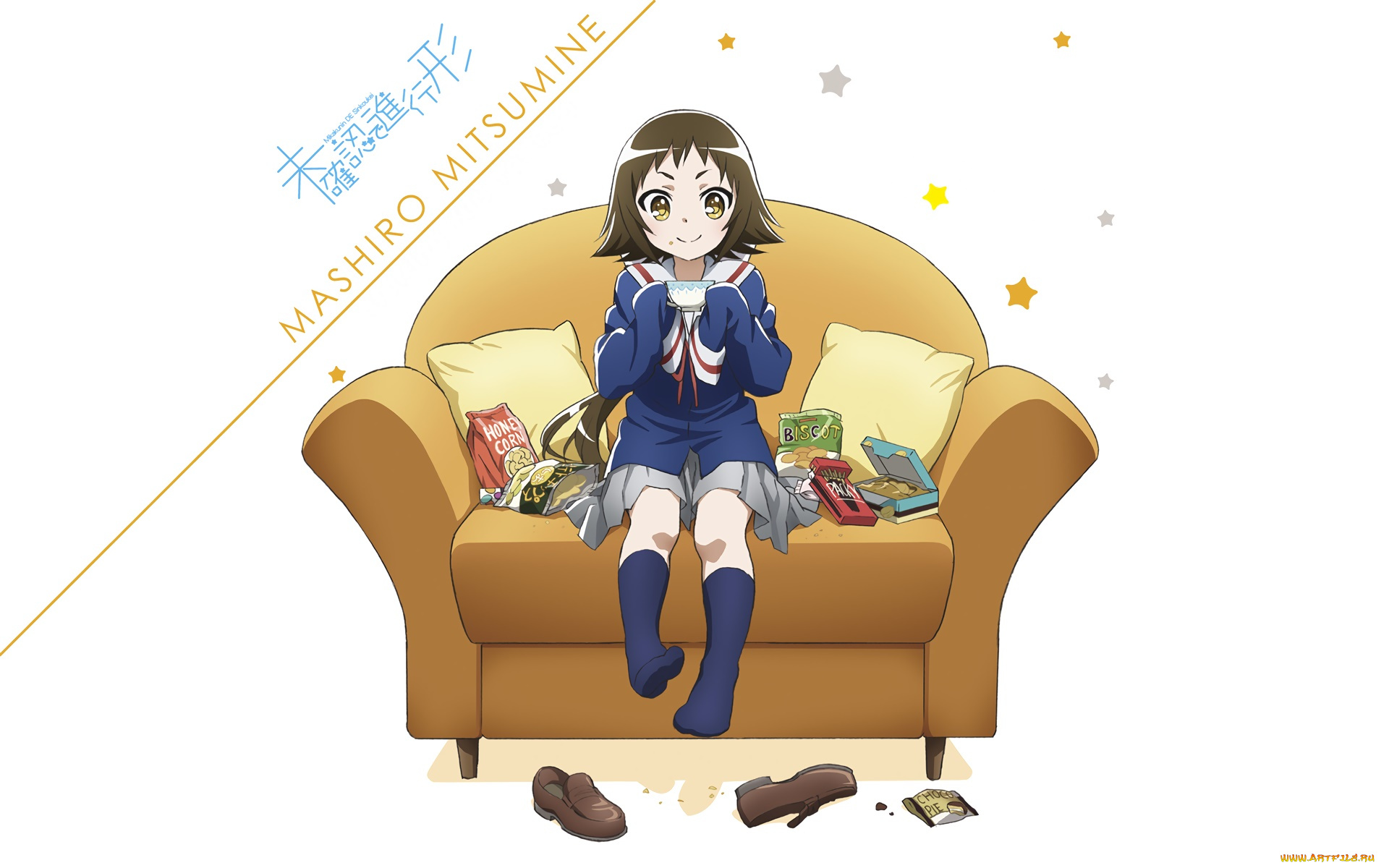 engaged, to, the, unidentified, аниме, mikakunin, de, shinkoukei, взгляд, девушка, фон