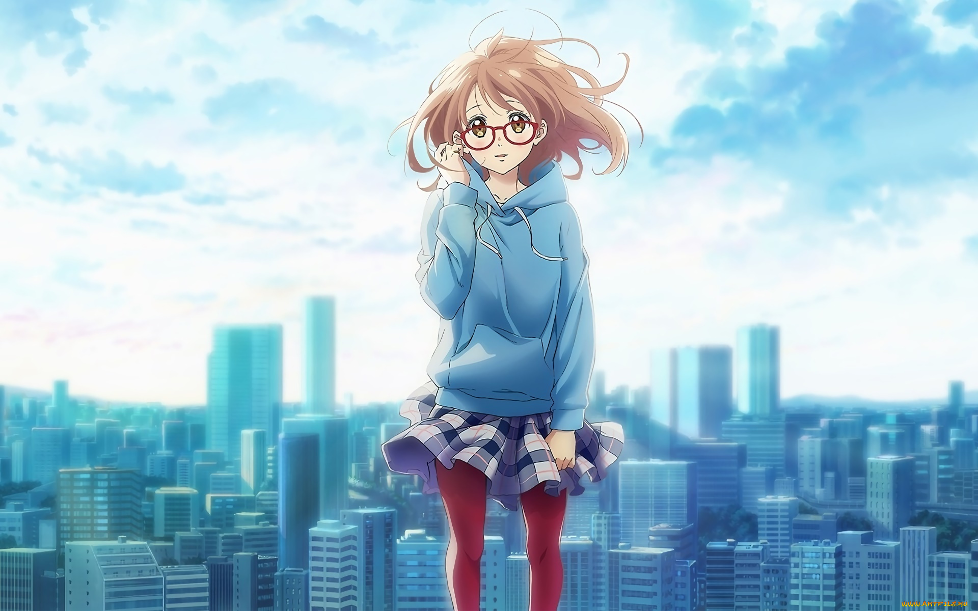 kyoukai, no, kanata, аниме, unknown, , другое, девушка, взгляд, фон