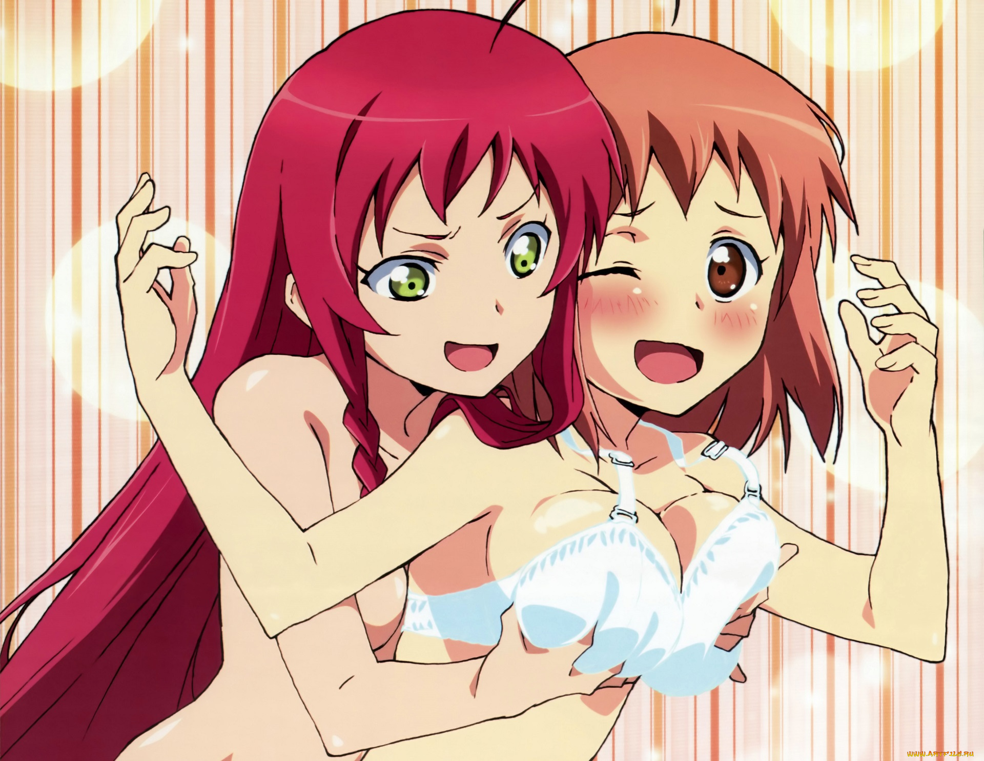 аниме, hataraku, maou-sama, девушки