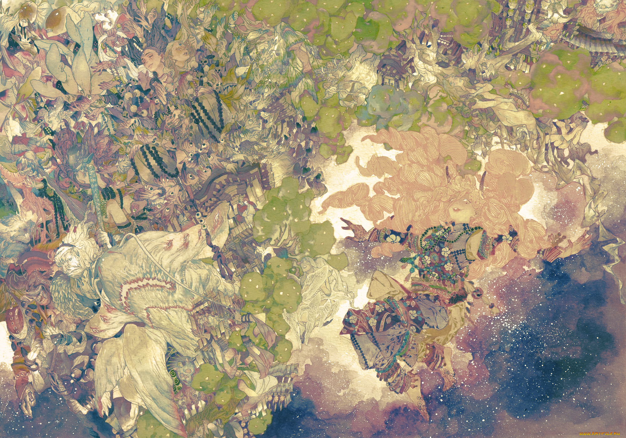 аниме, ангелы, , демоны, руки, демоны