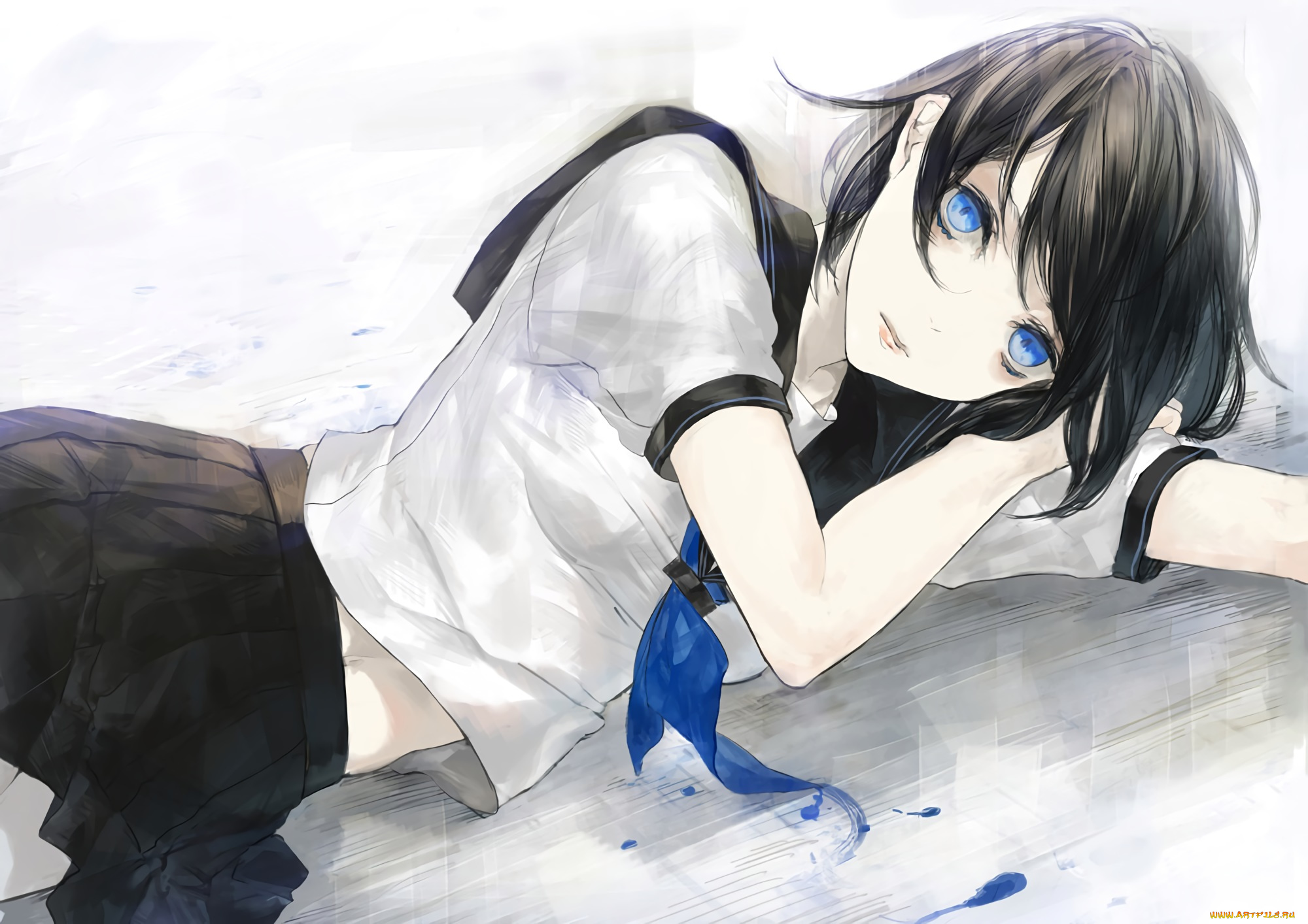 аниме, unknown, , другое, взгляд, девочка