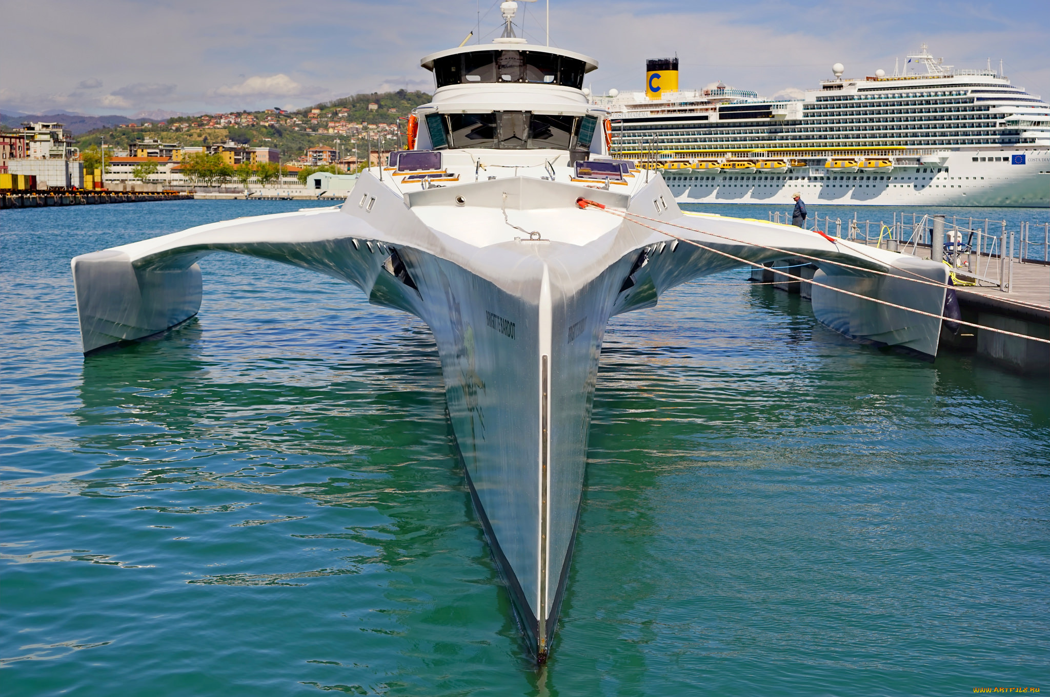 brigitte, bardot, корабли, катамараны, и, тримараны, тримаран