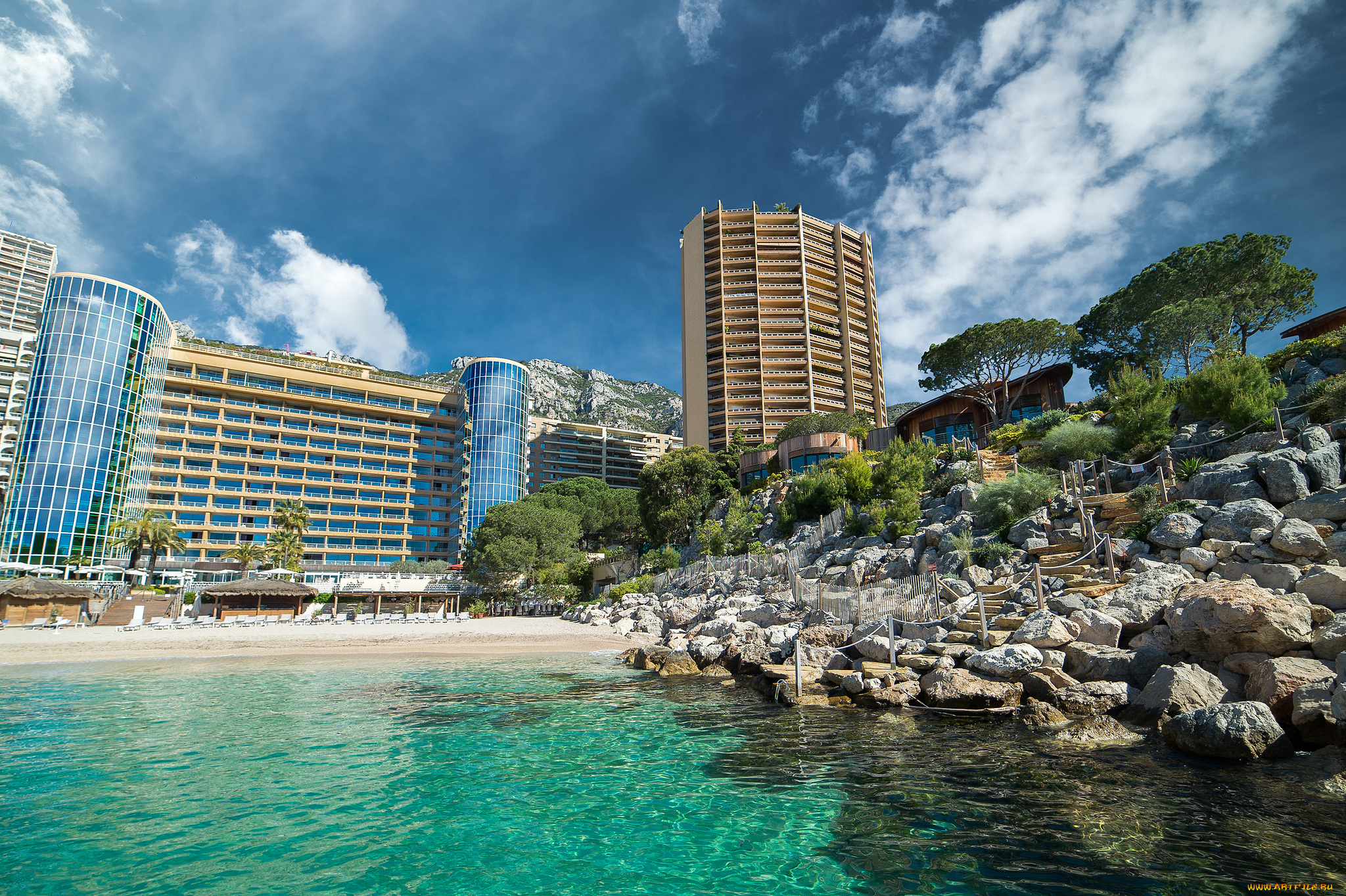 monaco, m&, 233, ridien, beach, plaza, города, монако, , монако, курорт