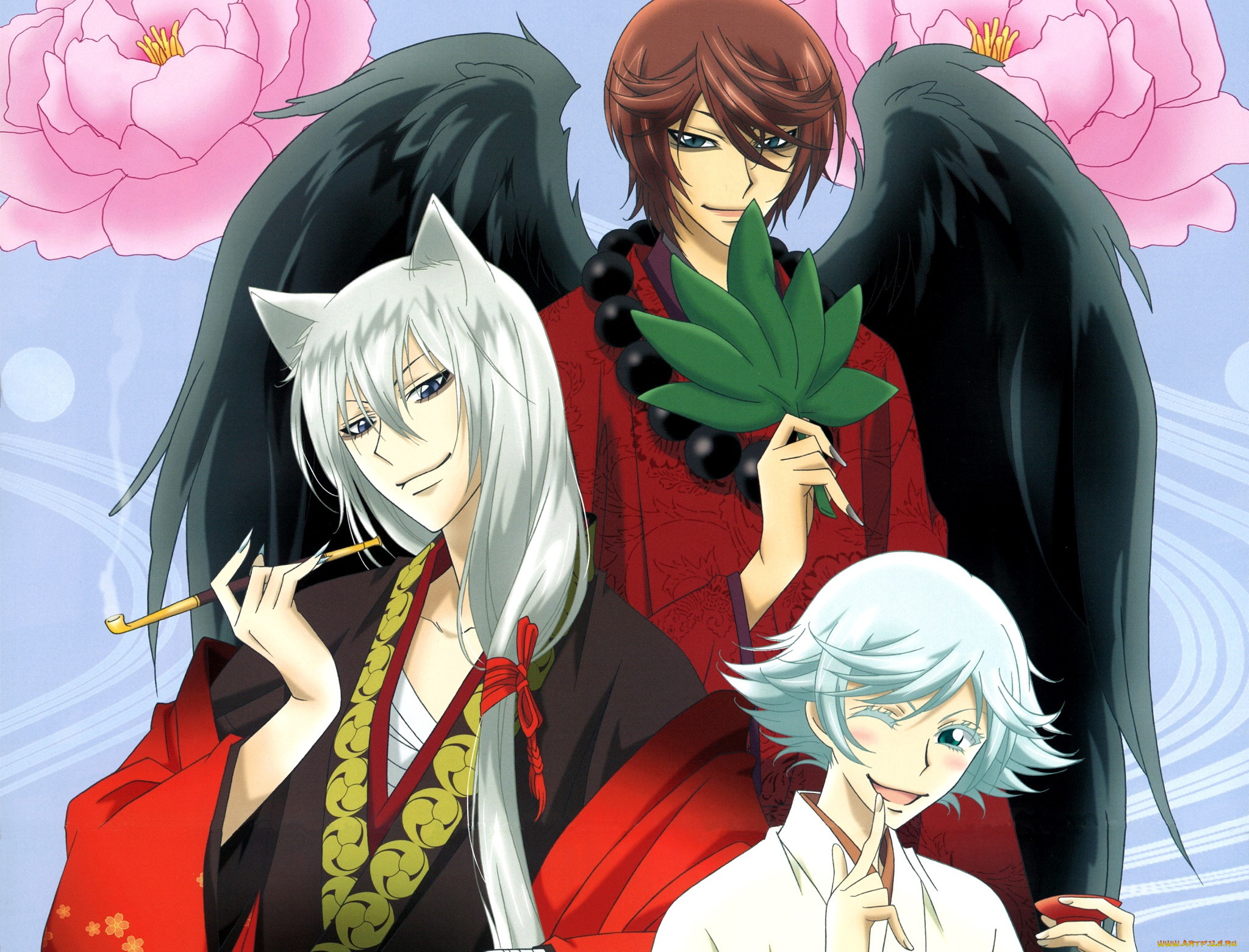 аниме, kamisama, hajimemashita, парни, ёкай, демоны