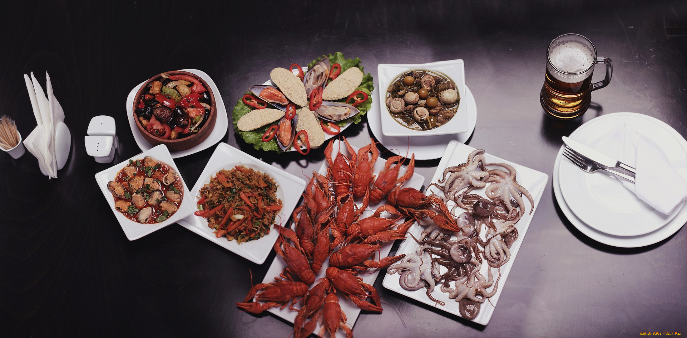 еда, натюрморт, пиво, ираки, кальмары