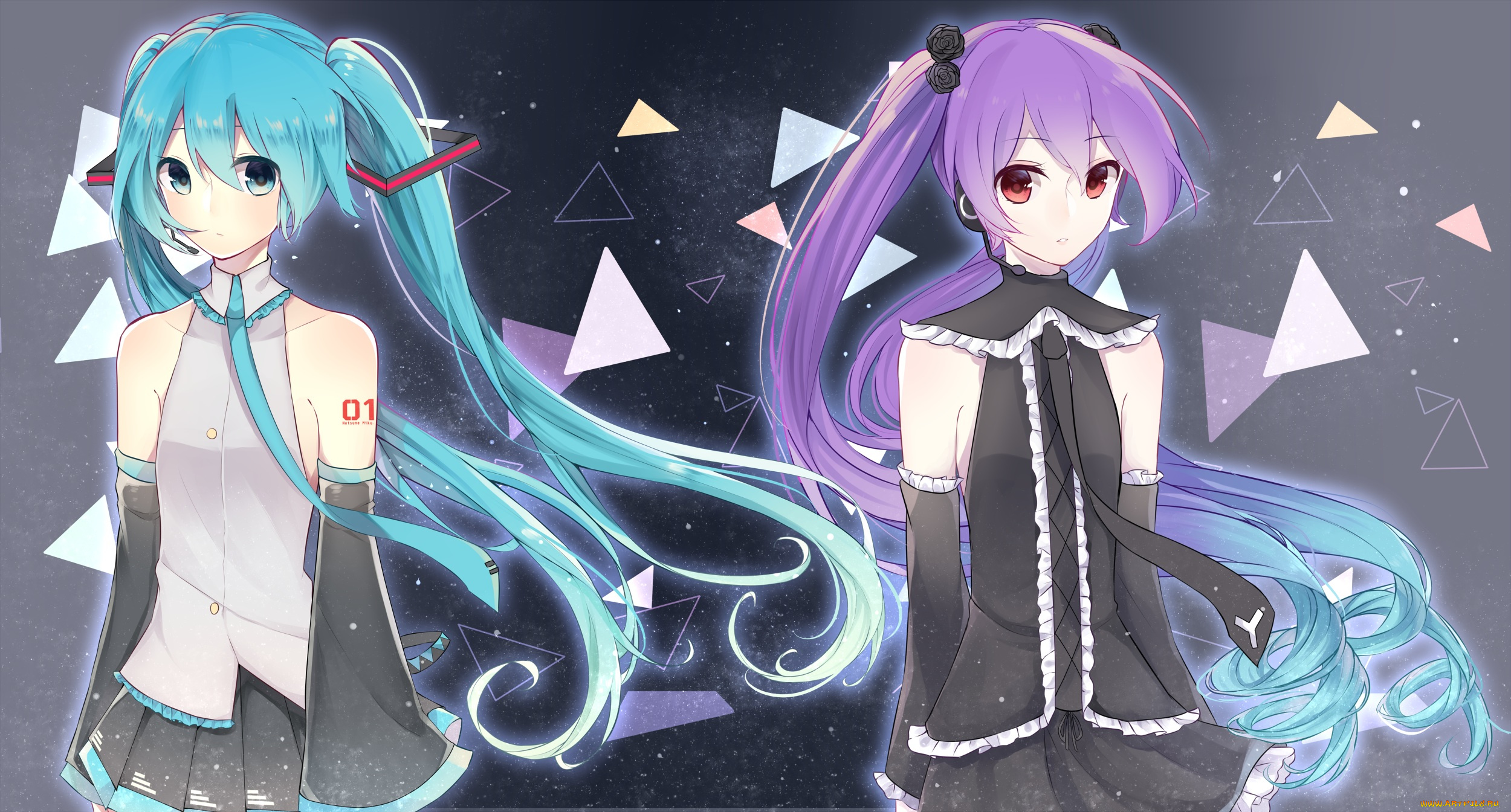 аниме, vocaloid, hatsune, miku