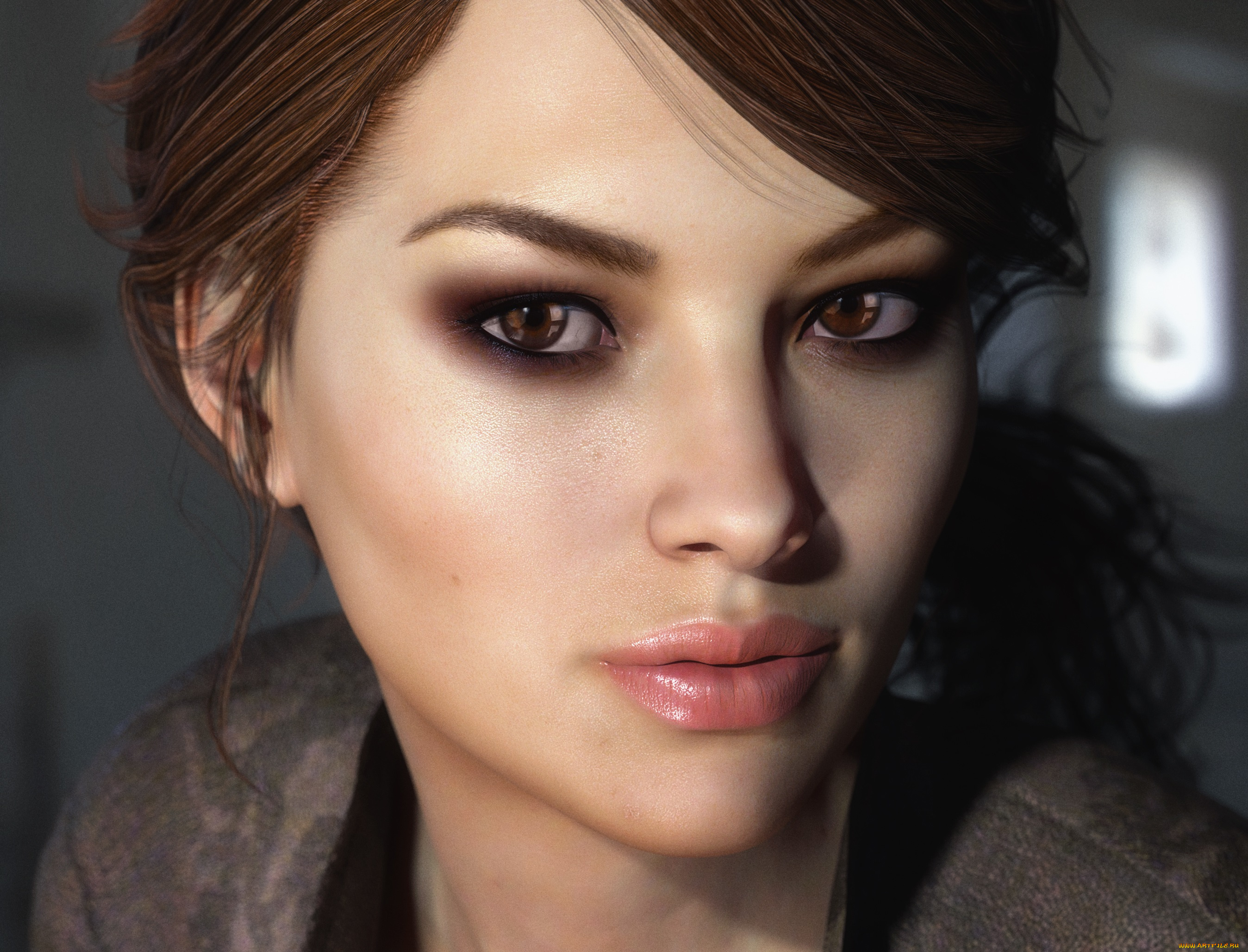 3д, графика, портрет, , portraits, взгляд, девушка