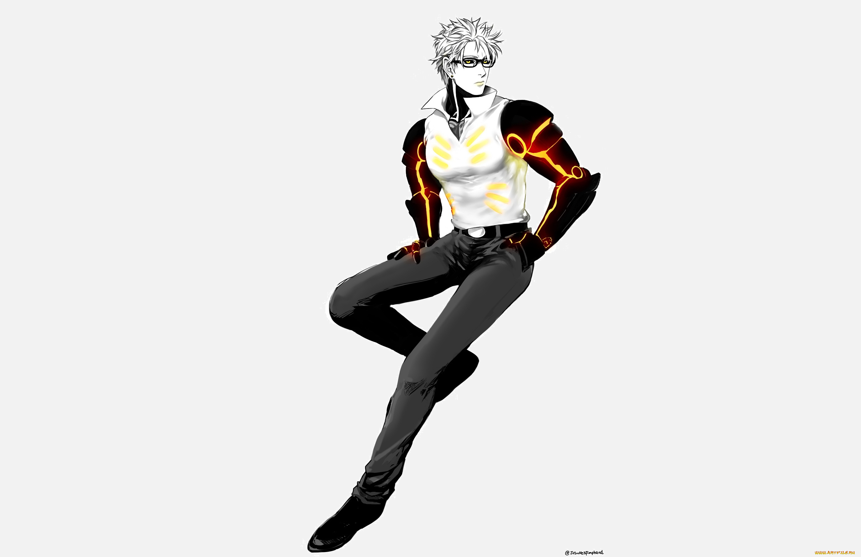 аниме, one, punch, man, генос