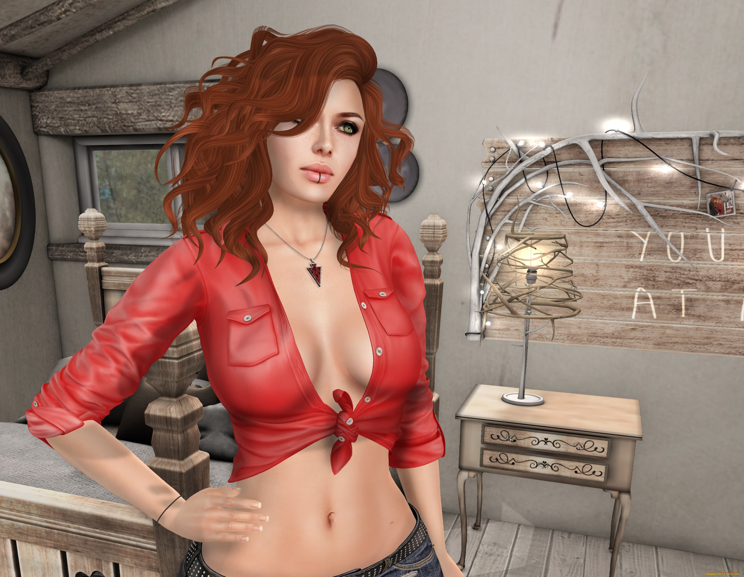 3д, графика, люди, , people, взгляд, девушка, фон