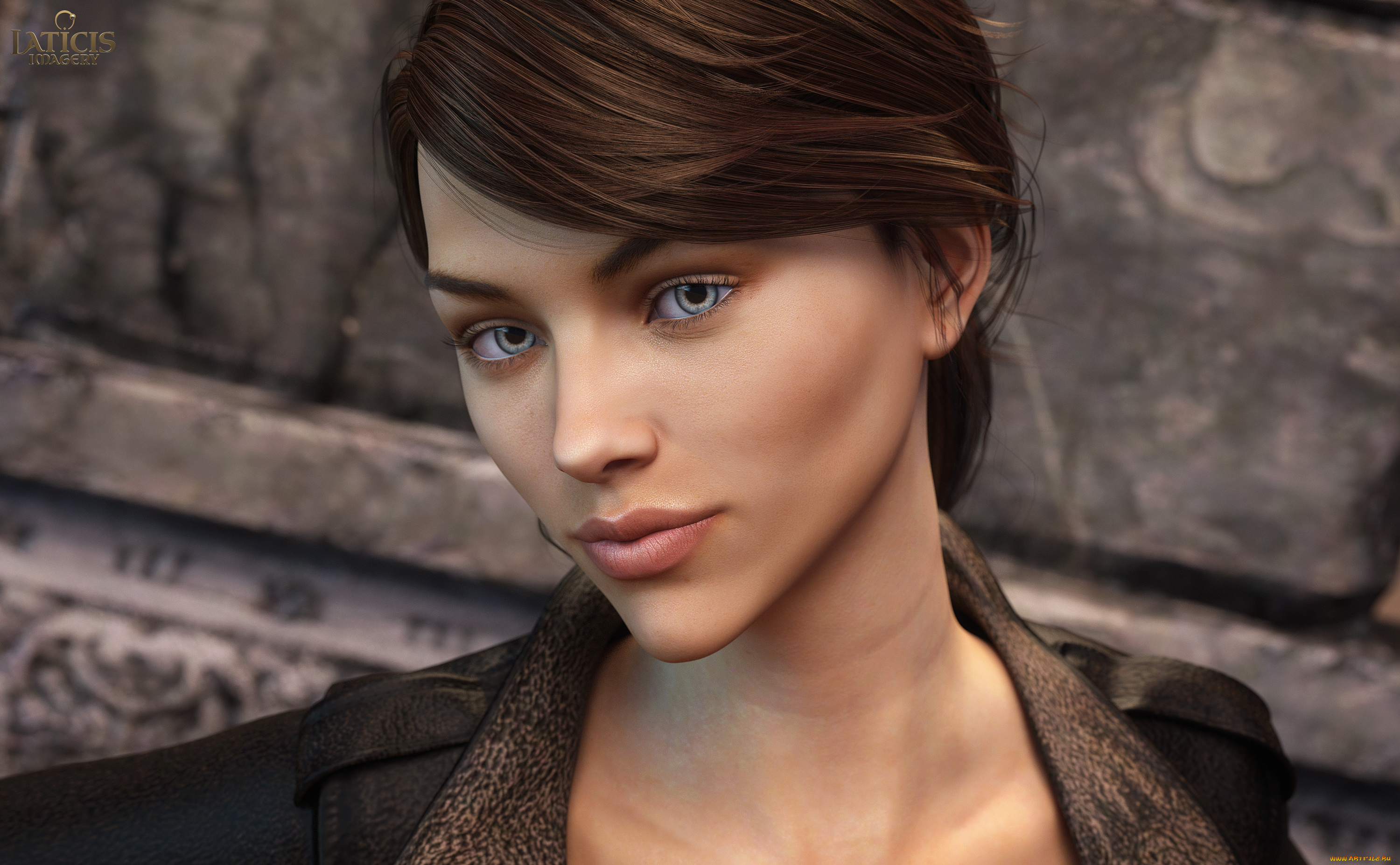 3д, графика, портрет, , portraits, девушка, взгляд