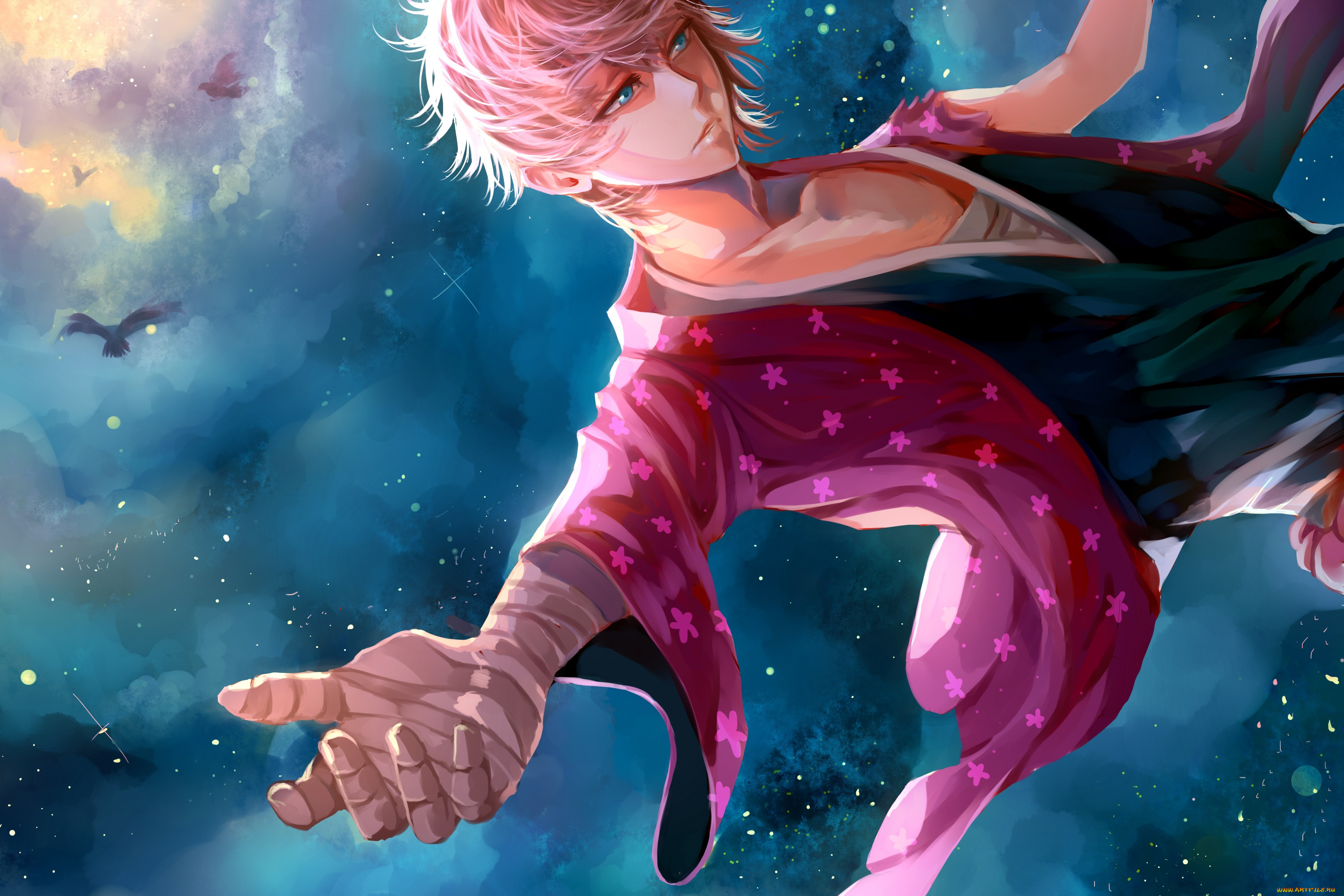 аниме, unknown, , другое, падение, парень