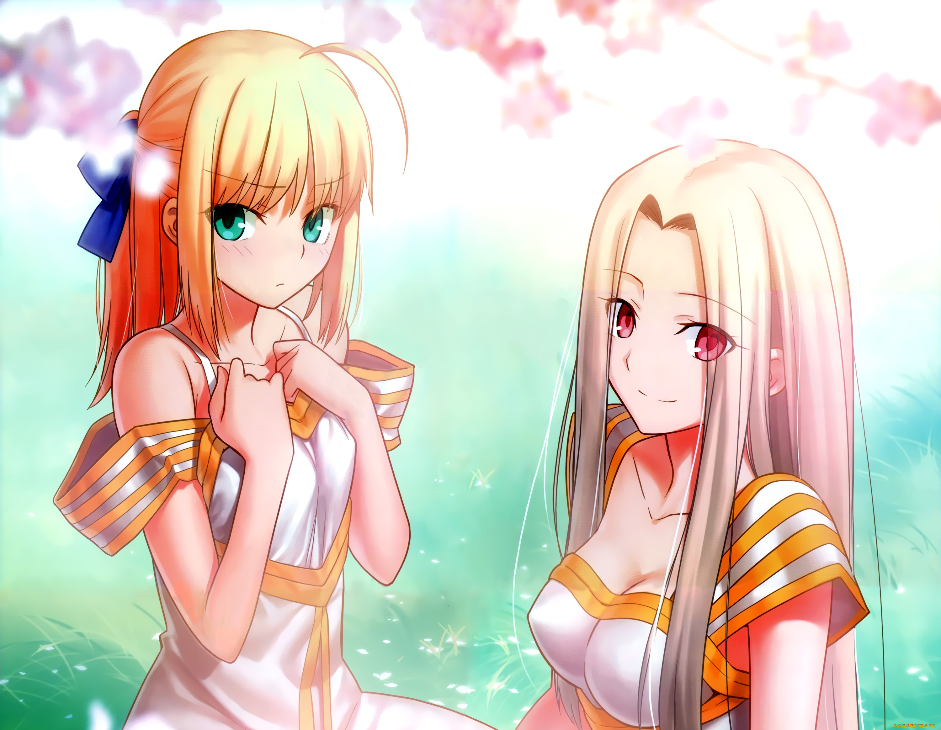 аниме, fate, zero, девушки