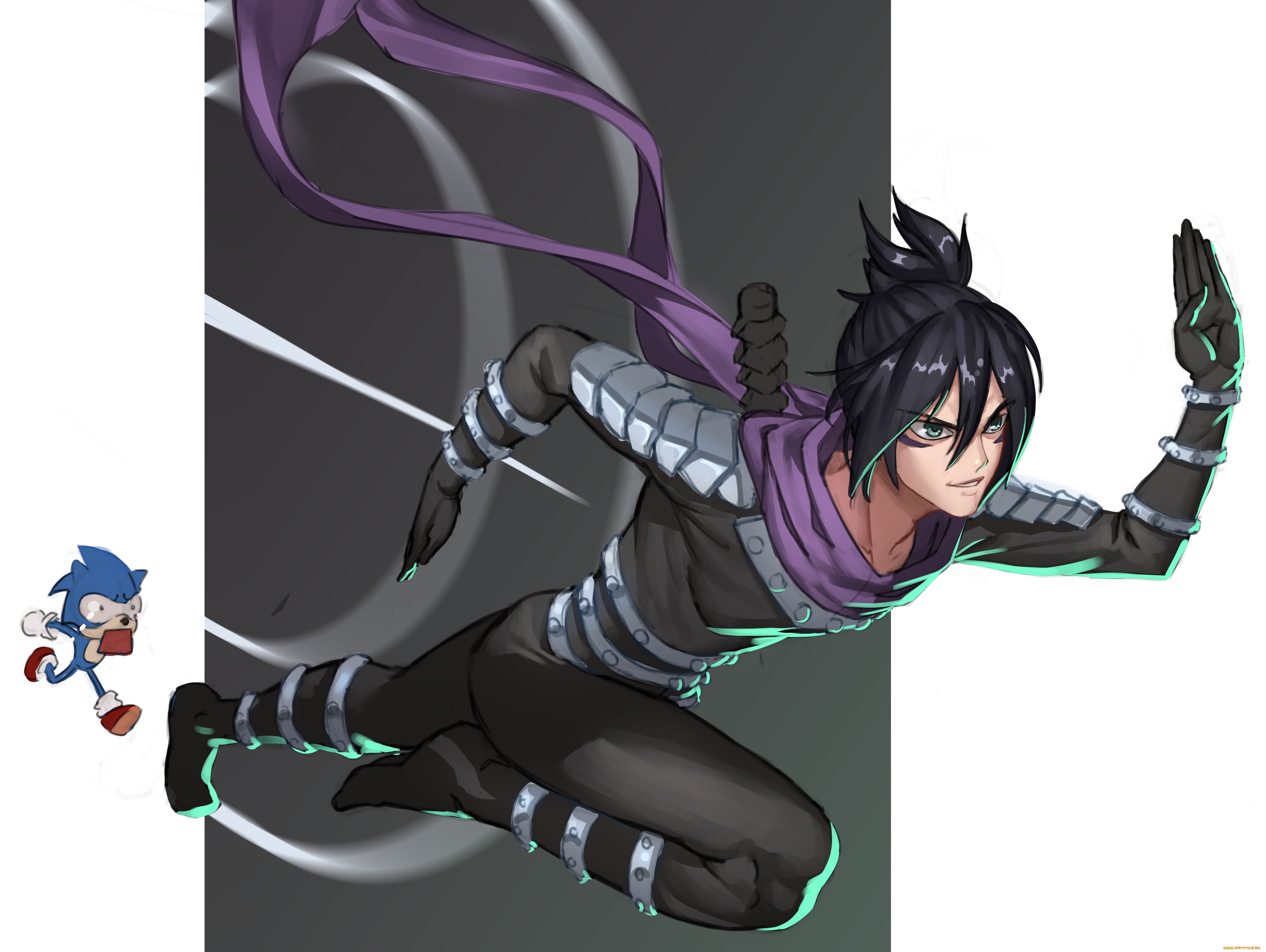 аниме, one, punch, man, соник