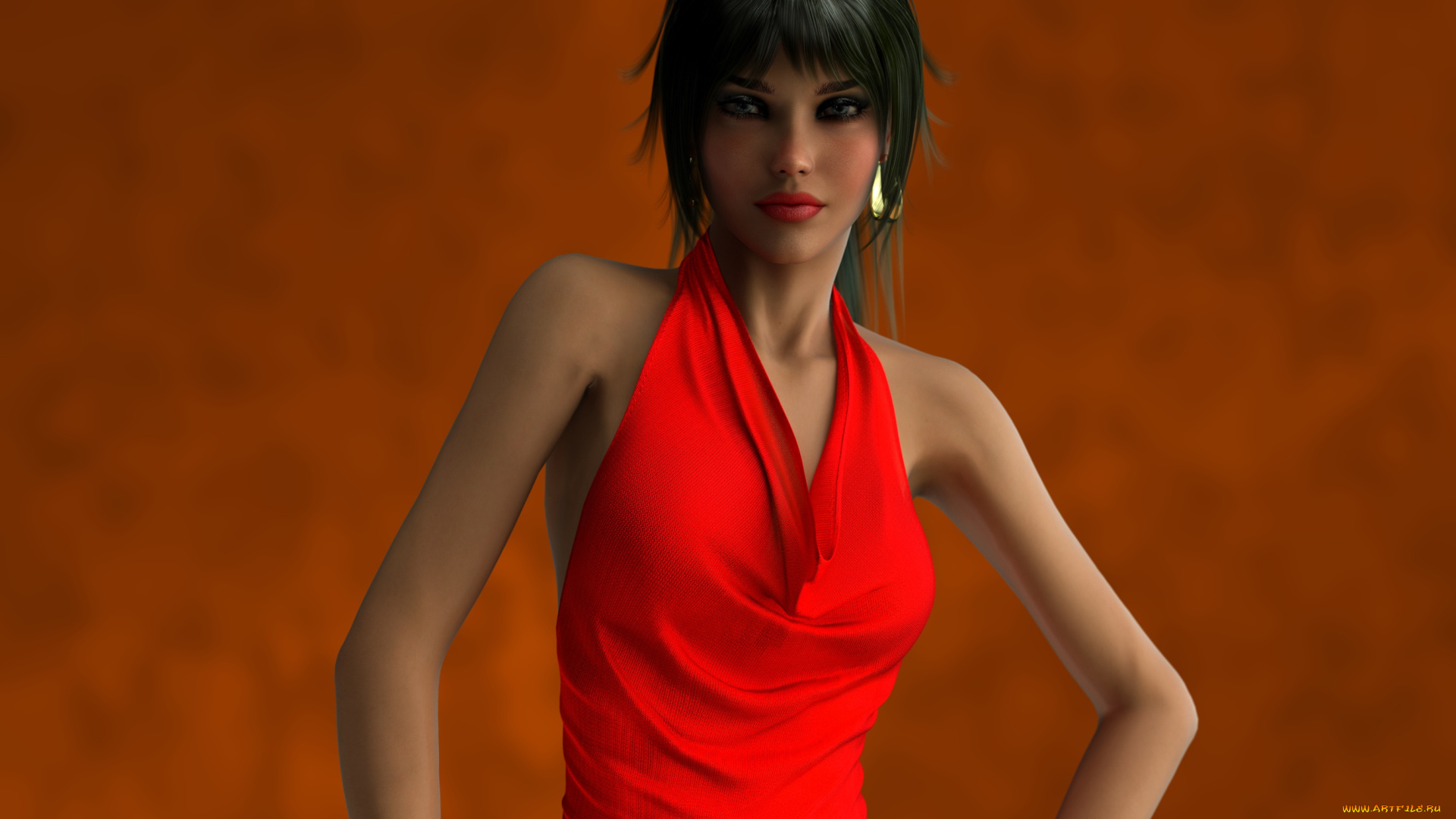 3д, графика, люди, , people, фон, взгляд, девушка