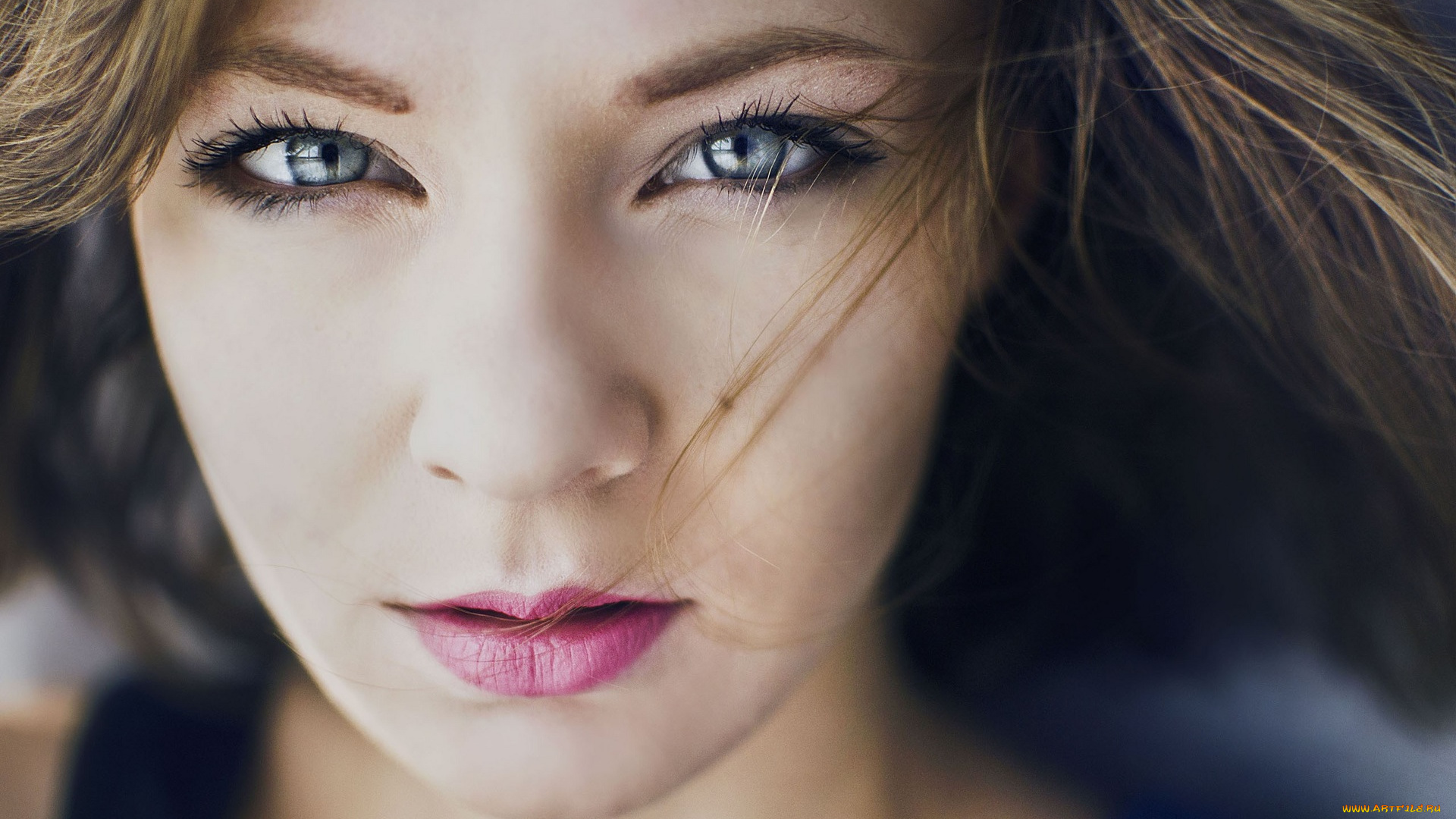 девушки, -unsort, , лица, , портреты, лицо, взгляд, шатенка, родинка