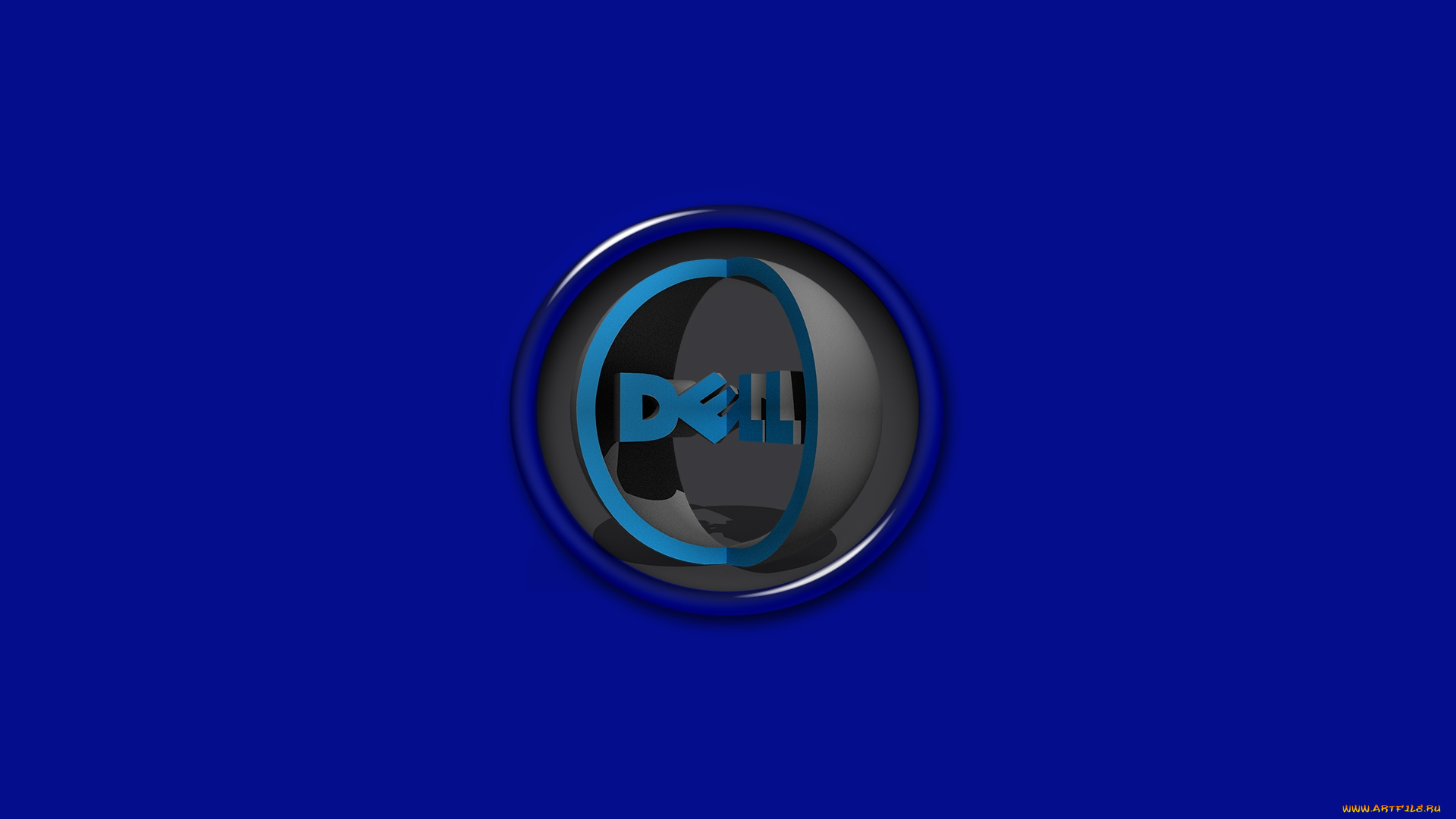 компьютеры, dell, фон, логотип