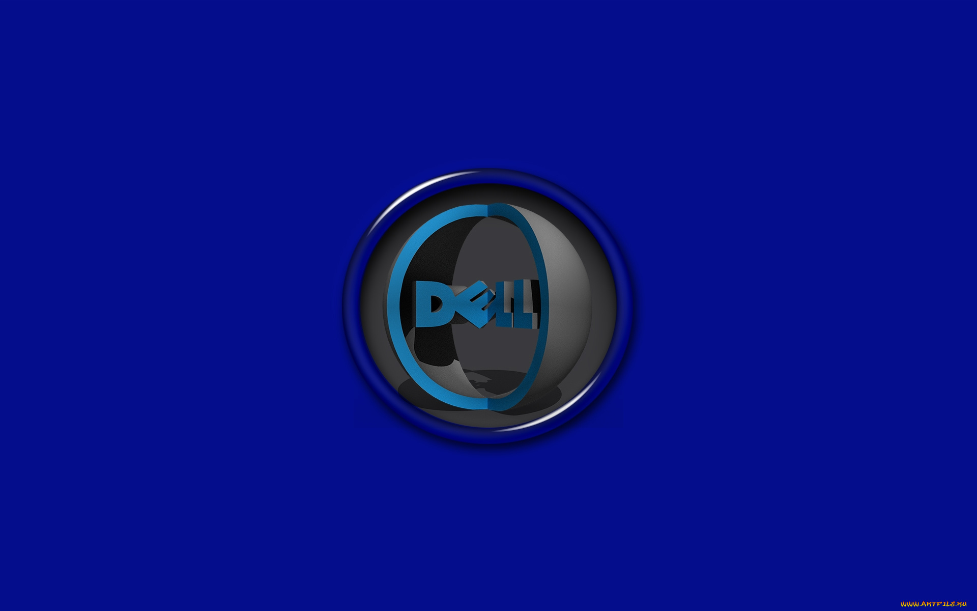 компьютеры, dell, фон, логотип