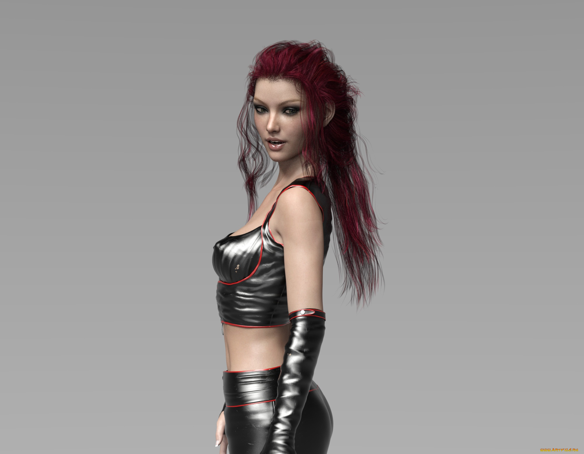 3д, графика, люди, , people, девушка, взгляд, фон