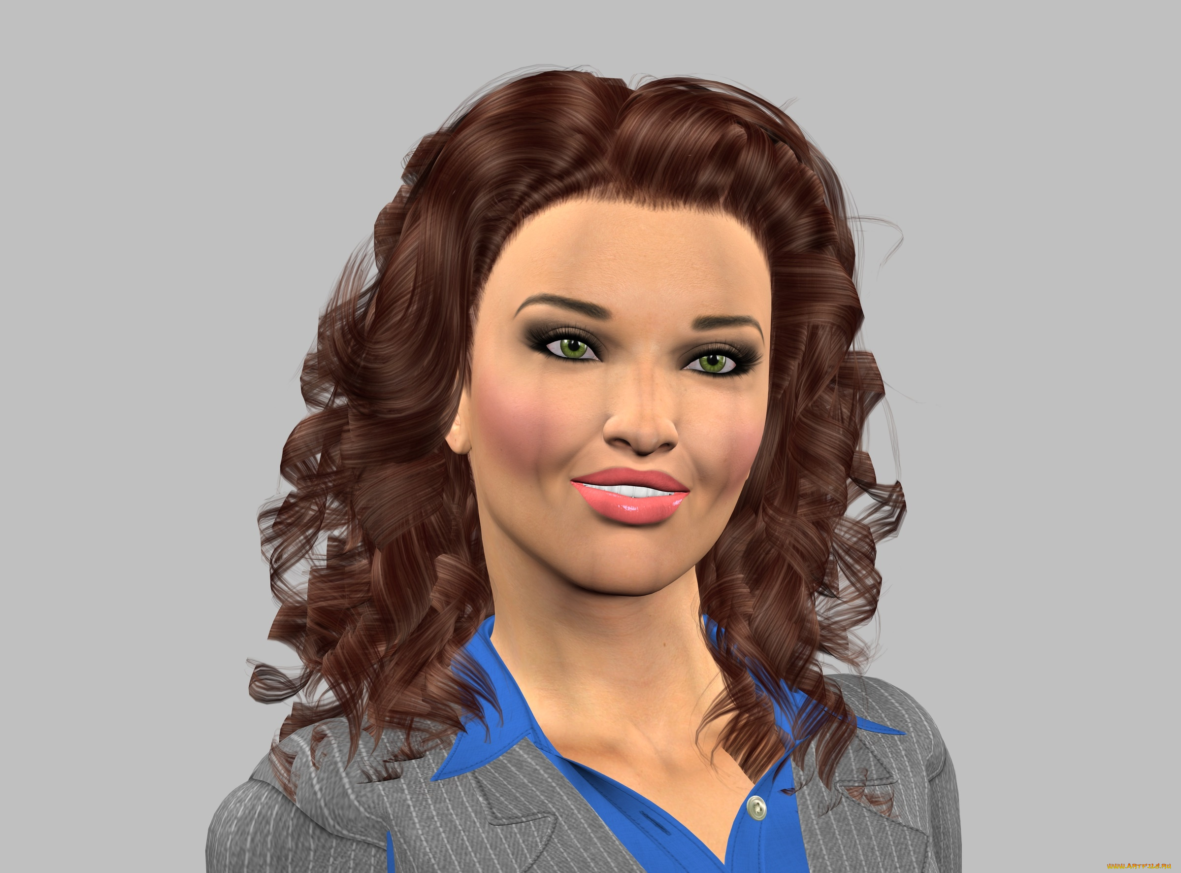 3д, графика, люди, , people, девушка, взгляд, фон