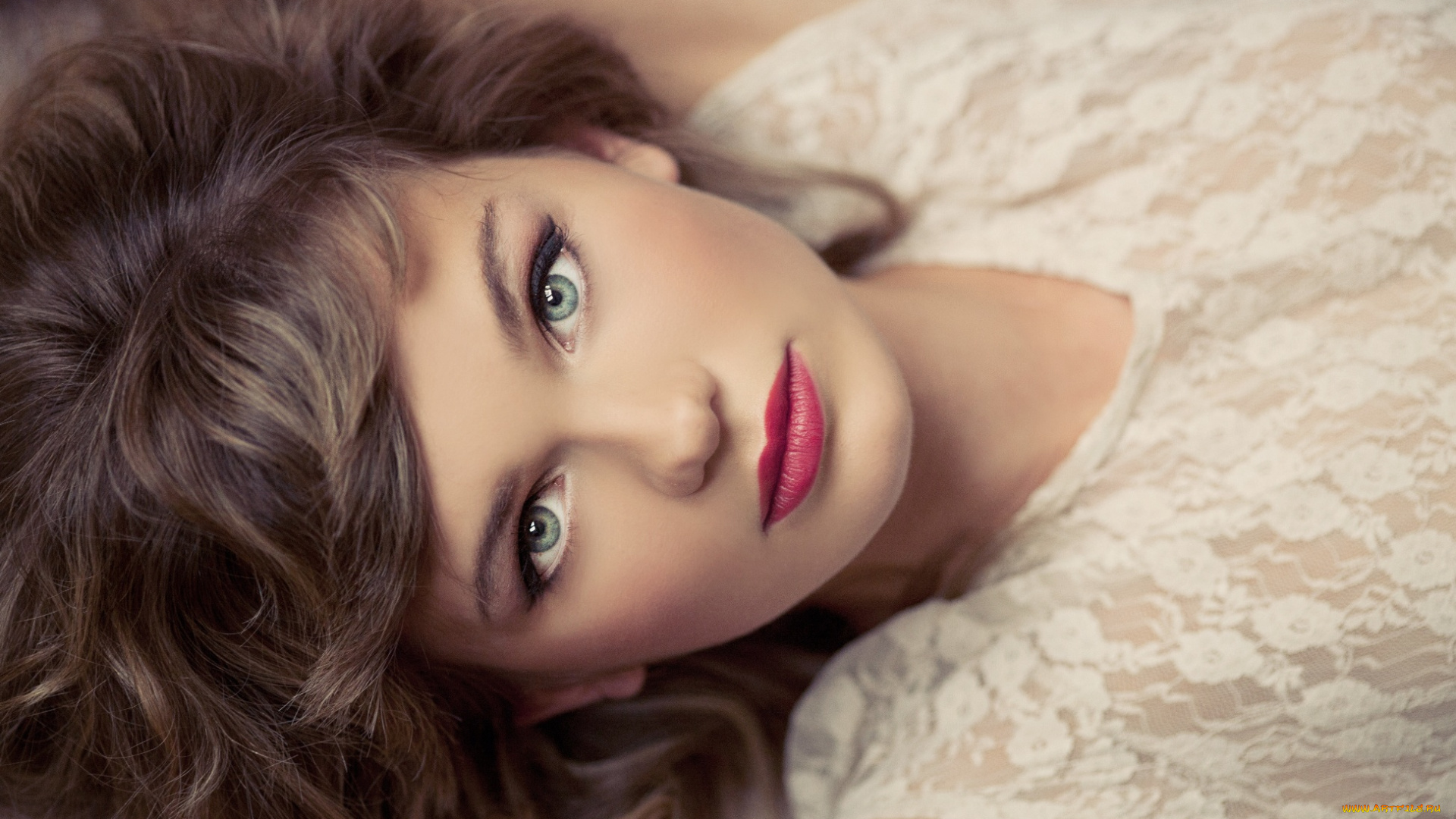 девушки, -unsort, , лица, , портреты, кружево, лицо, шатенка