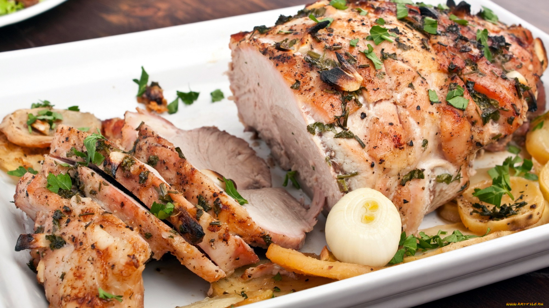 еда, мясные, блюда, буженина