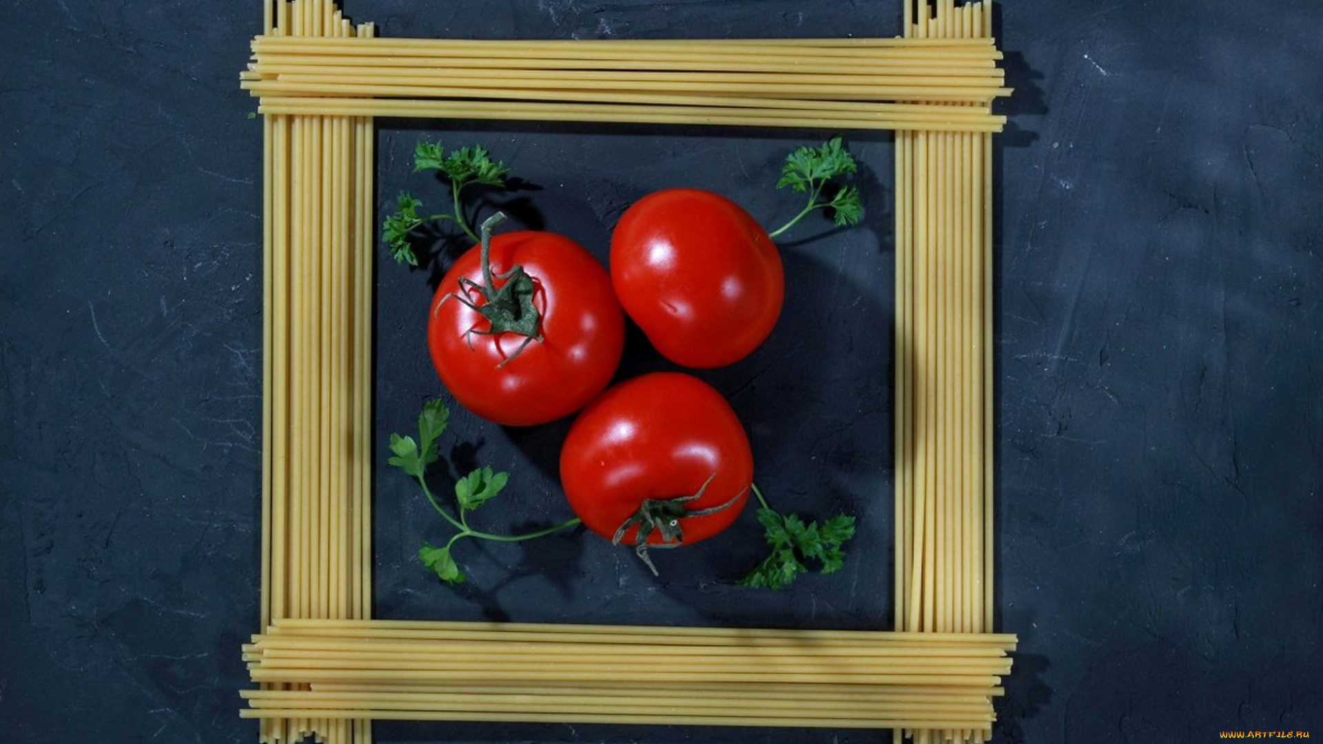 еда, помидоры, томаты, спагетти, натюрморт, макароны