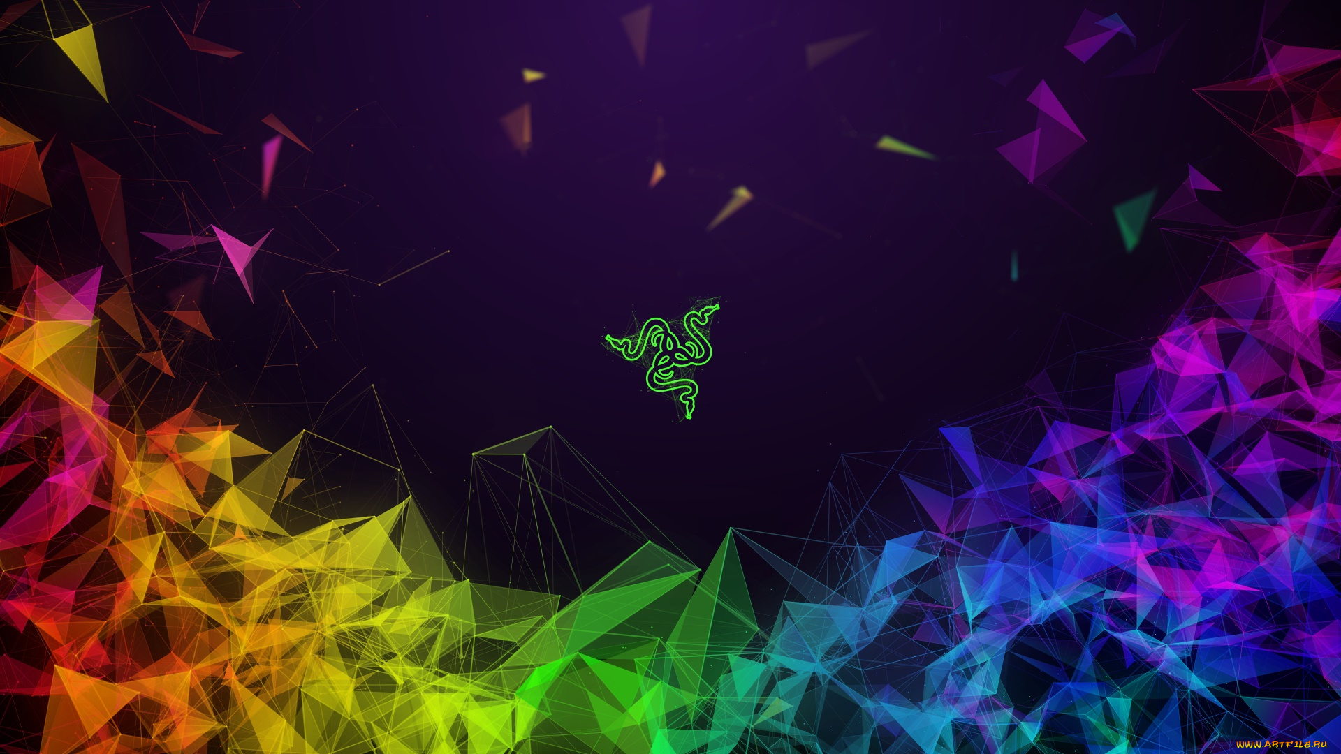 компьютеры, razer, логотип, фон