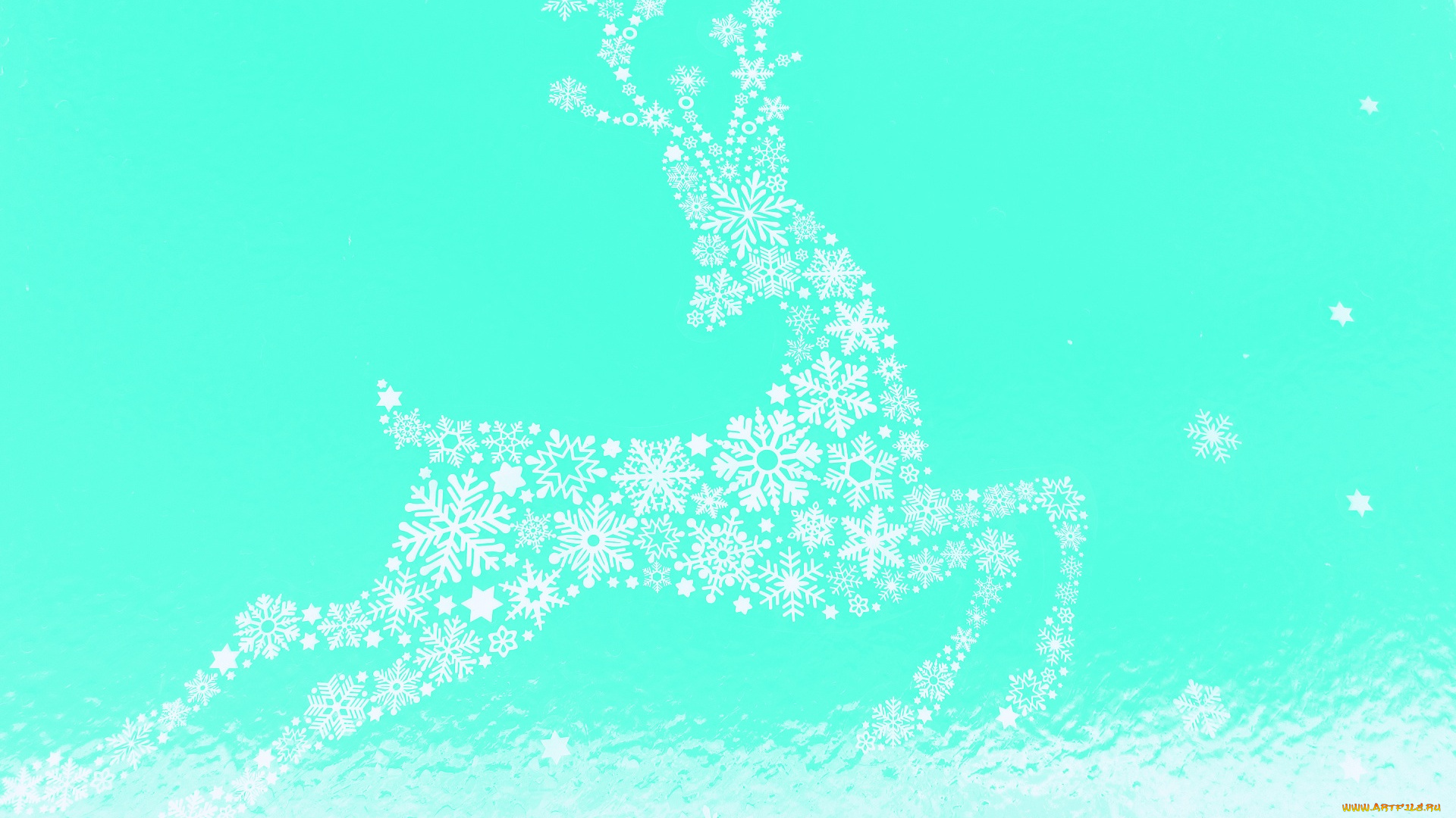 праздничные, векторная, графика, , новый, год, олень