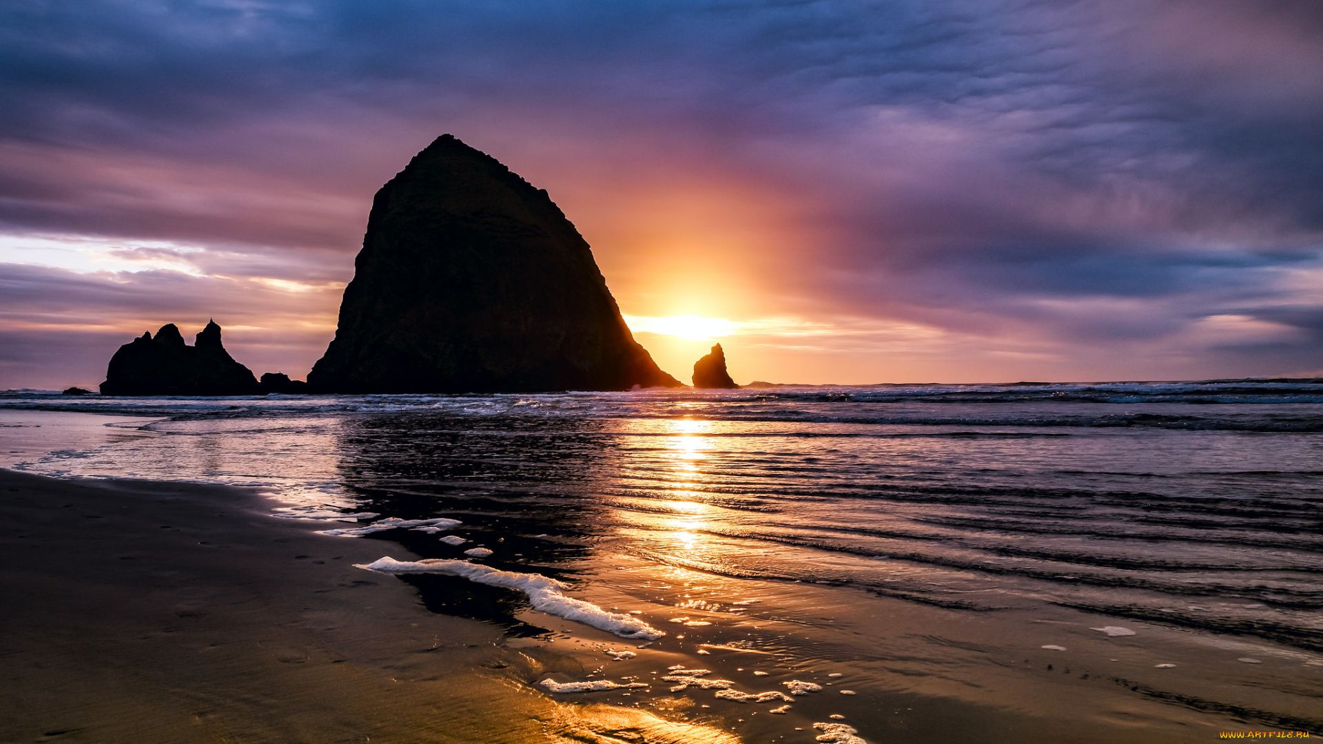 природа, побережье, простор