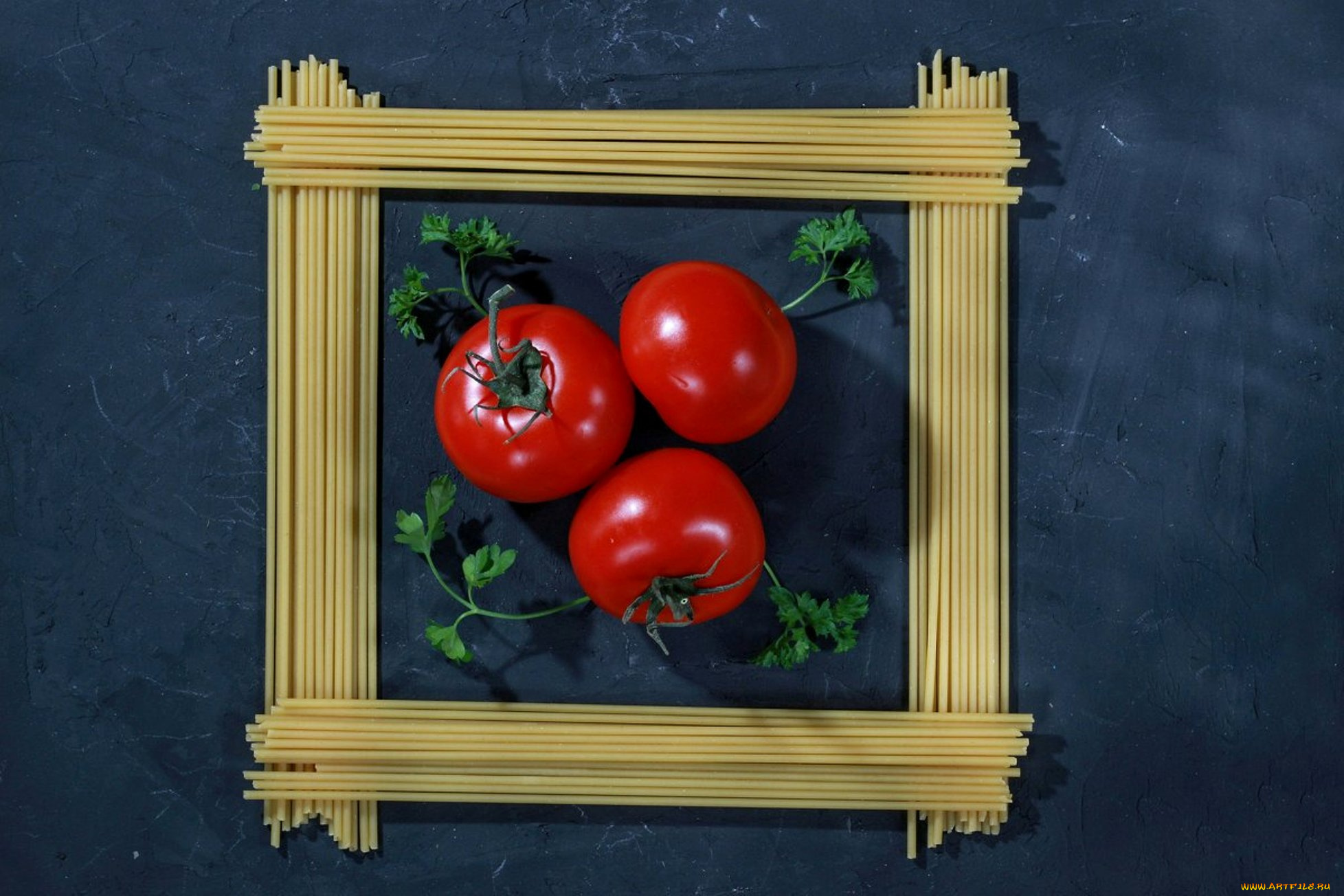 еда, помидоры, томаты, спагетти, натюрморт, макароны