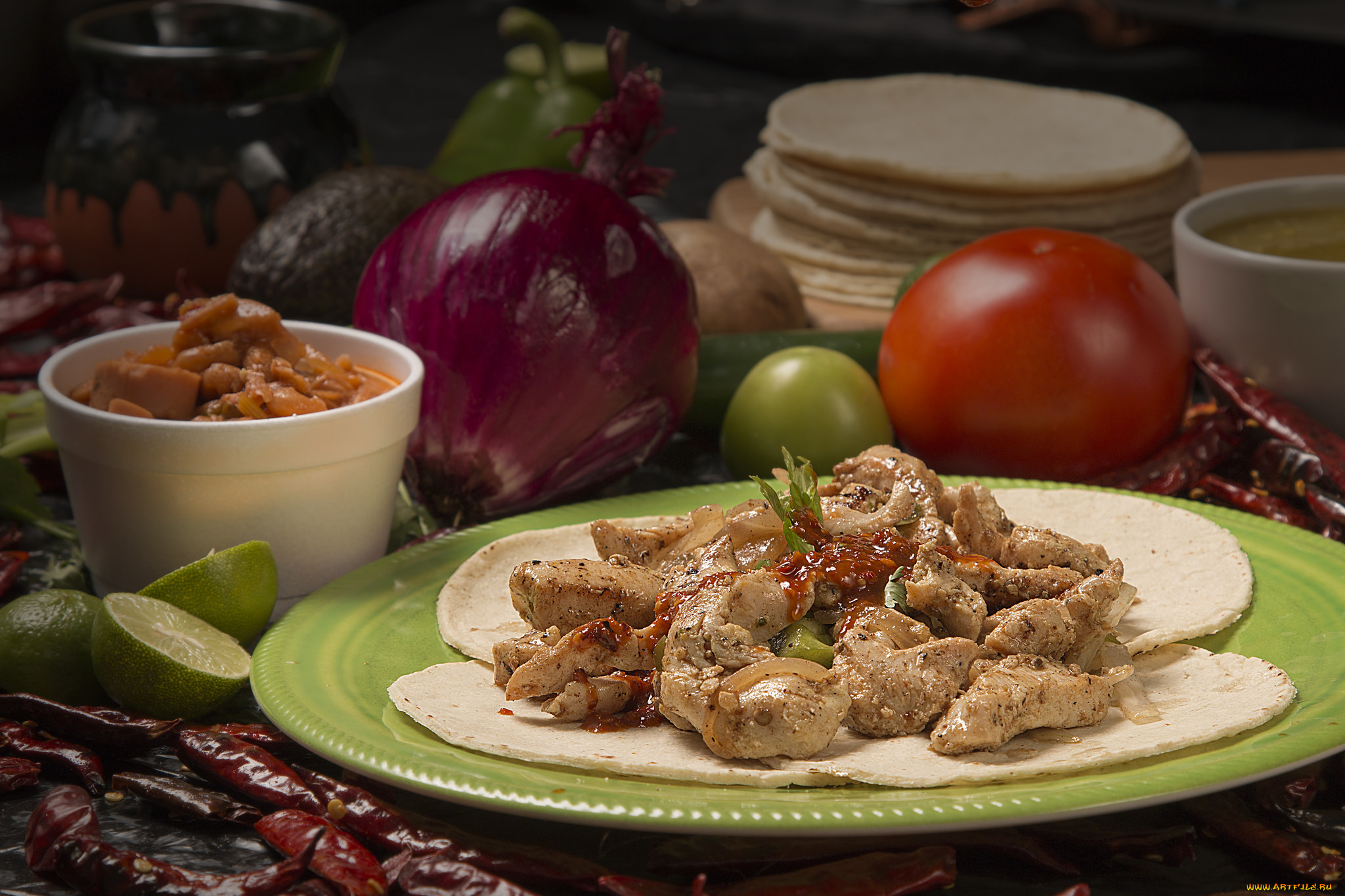 еда, мясные, блюда, снедь, томаты, помидоры