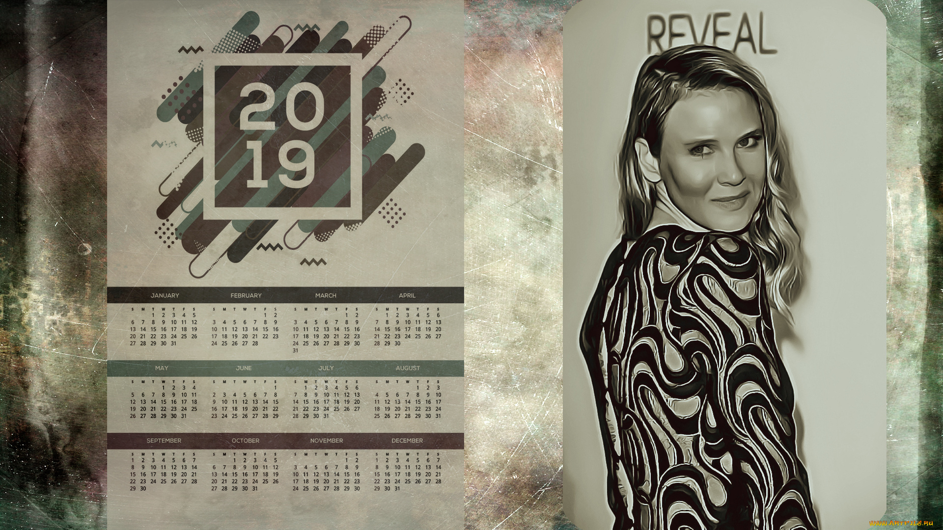 календари, компьютерный, дизайн, профиль, женщина, лицо, взгляд