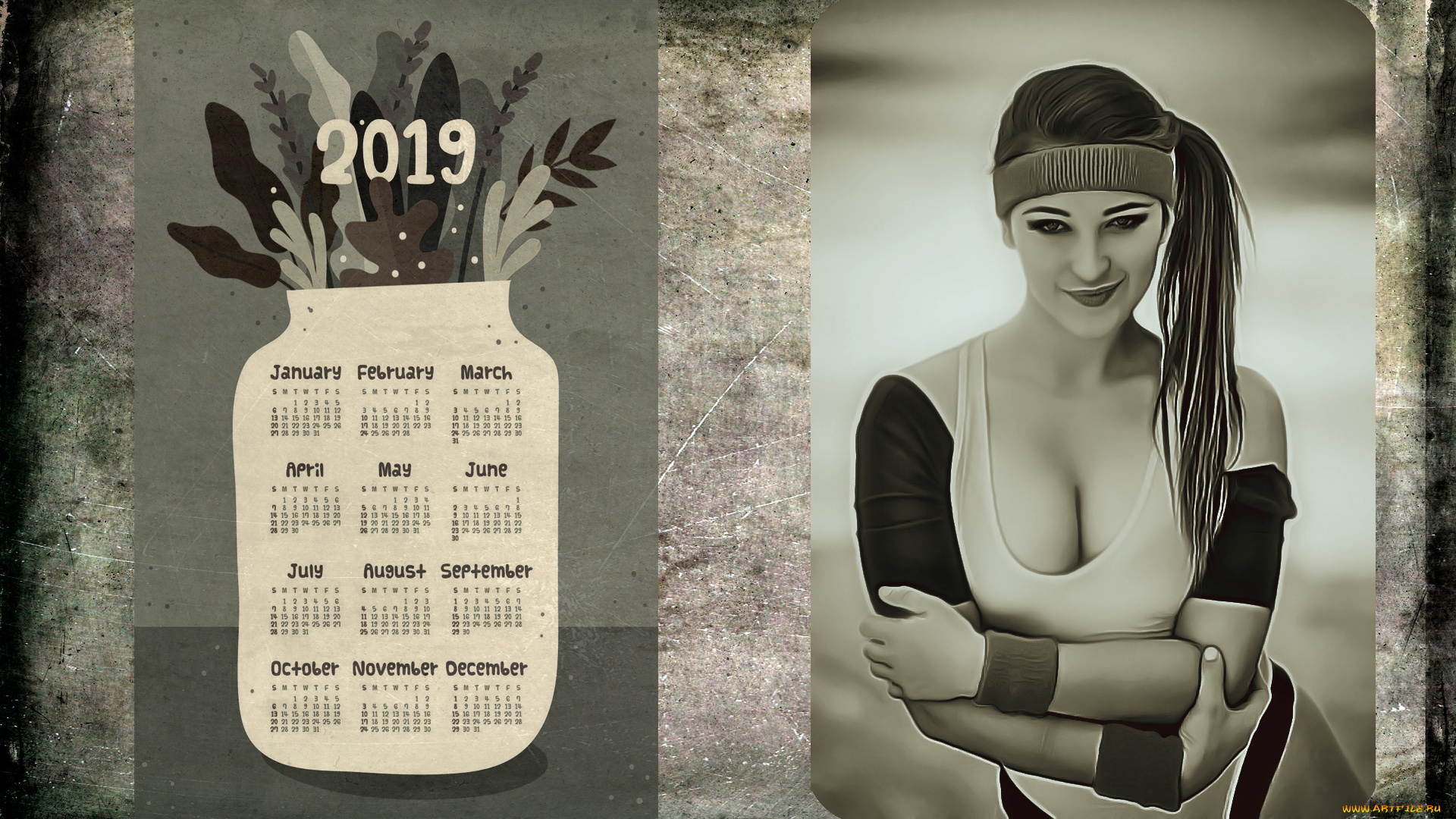 календари, компьютерный, дизайн, взгляд, улыбка, девушка