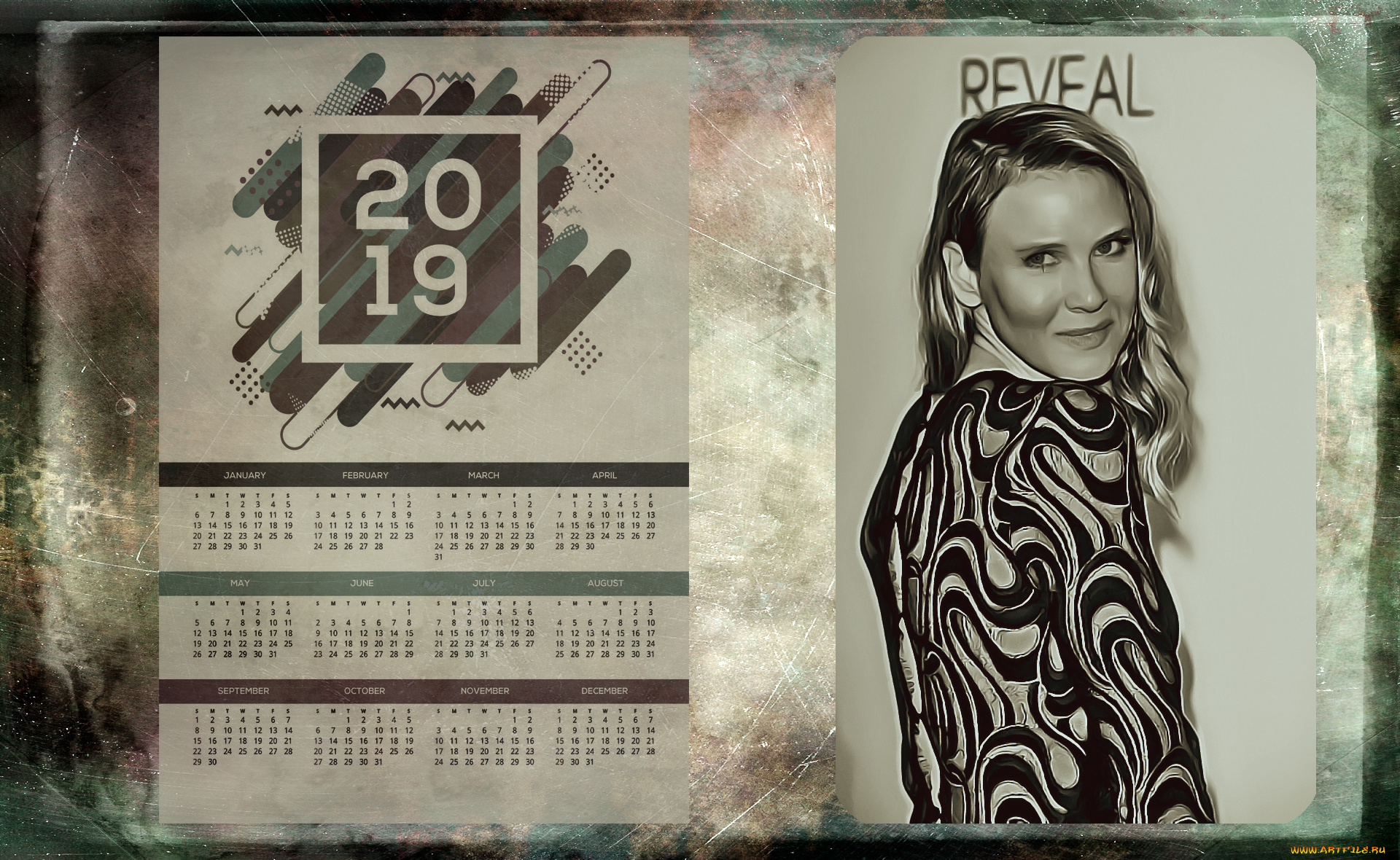 календари, компьютерный, дизайн, профиль, женщина, лицо, взгляд