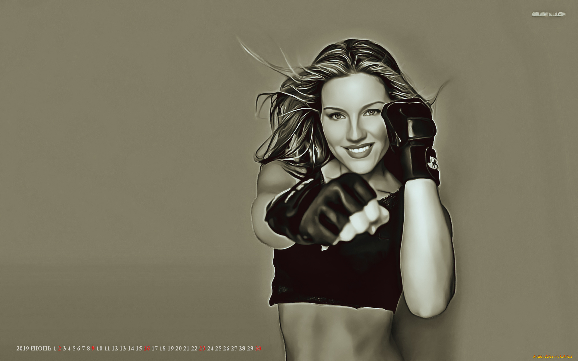 календари, компьютерный, дизайн, прием, улыбка, девушка, перчатки