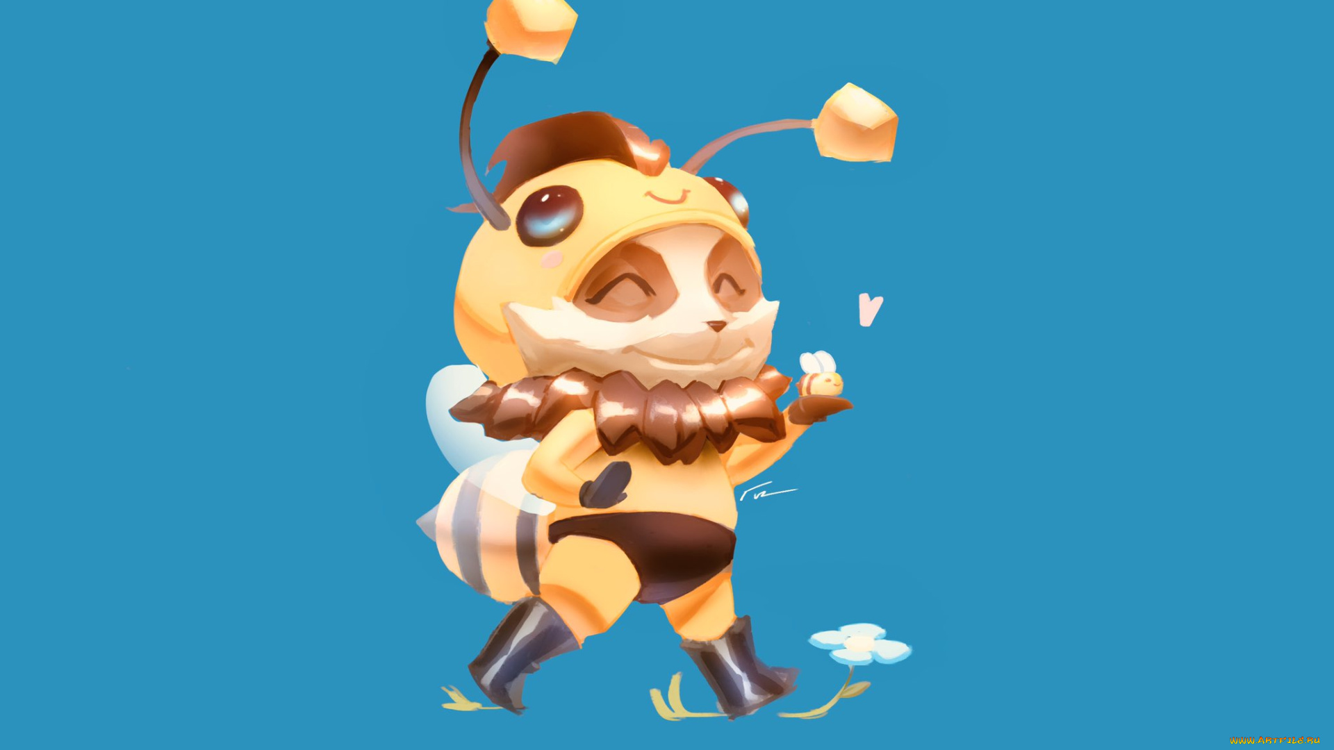 видео, игры, league, of, legends, костюм, пчела, существо, тимо