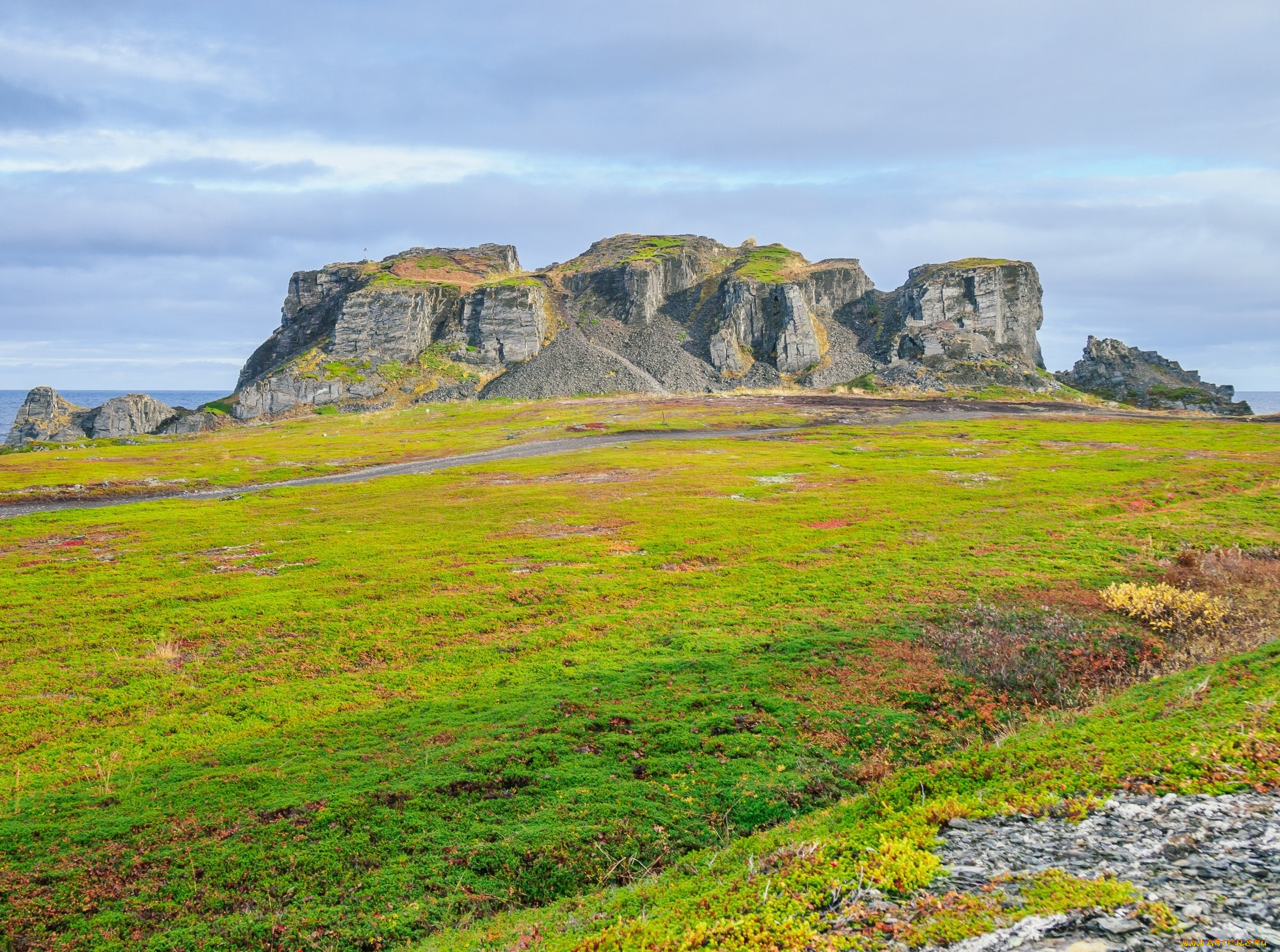 полуостров, рыбачий, природа, горы, полуостров, рыбачий, кольский, россия, берег, море, скалы