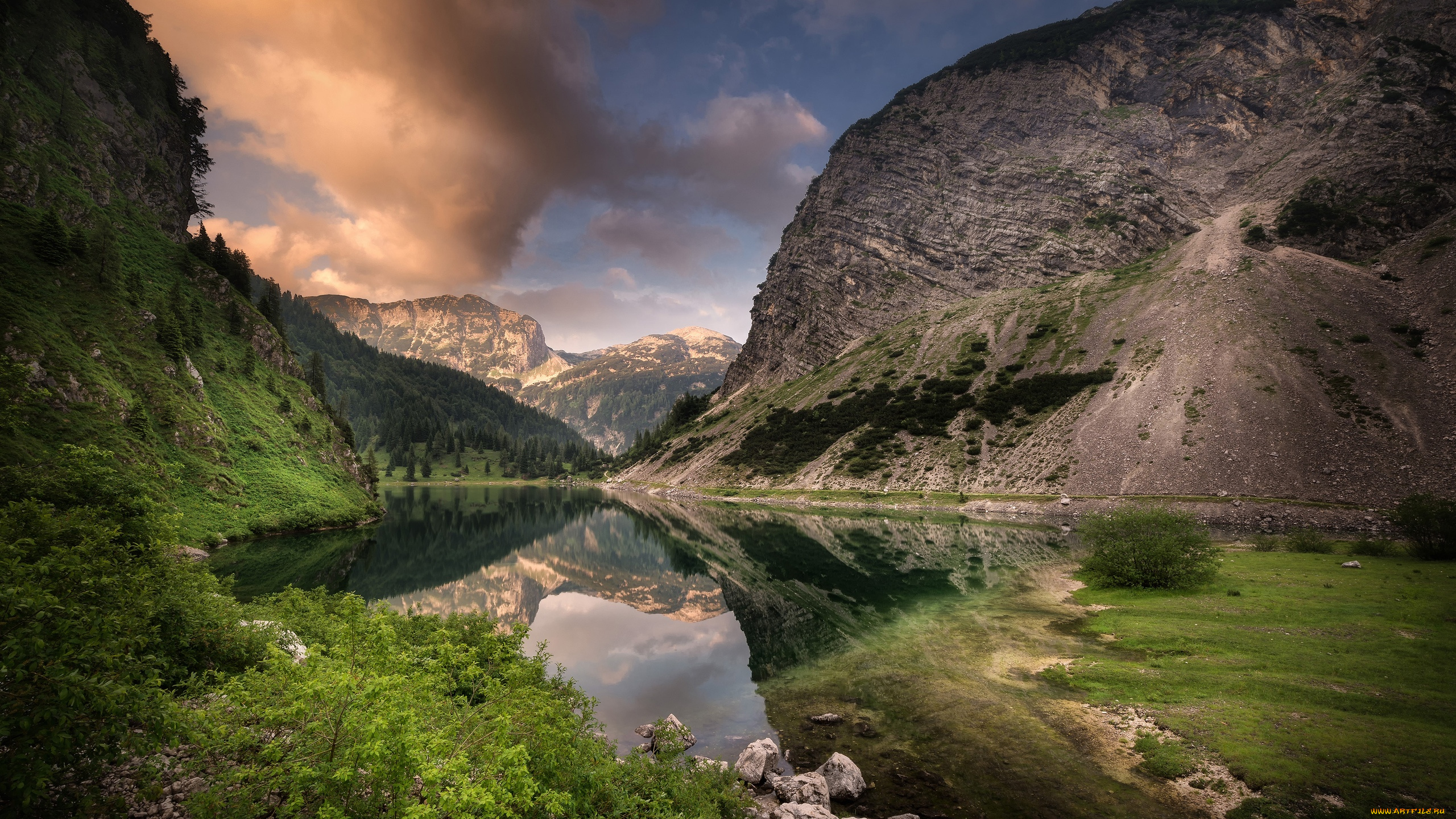 природа, реки, озера, национальный, парк, триглав, словения