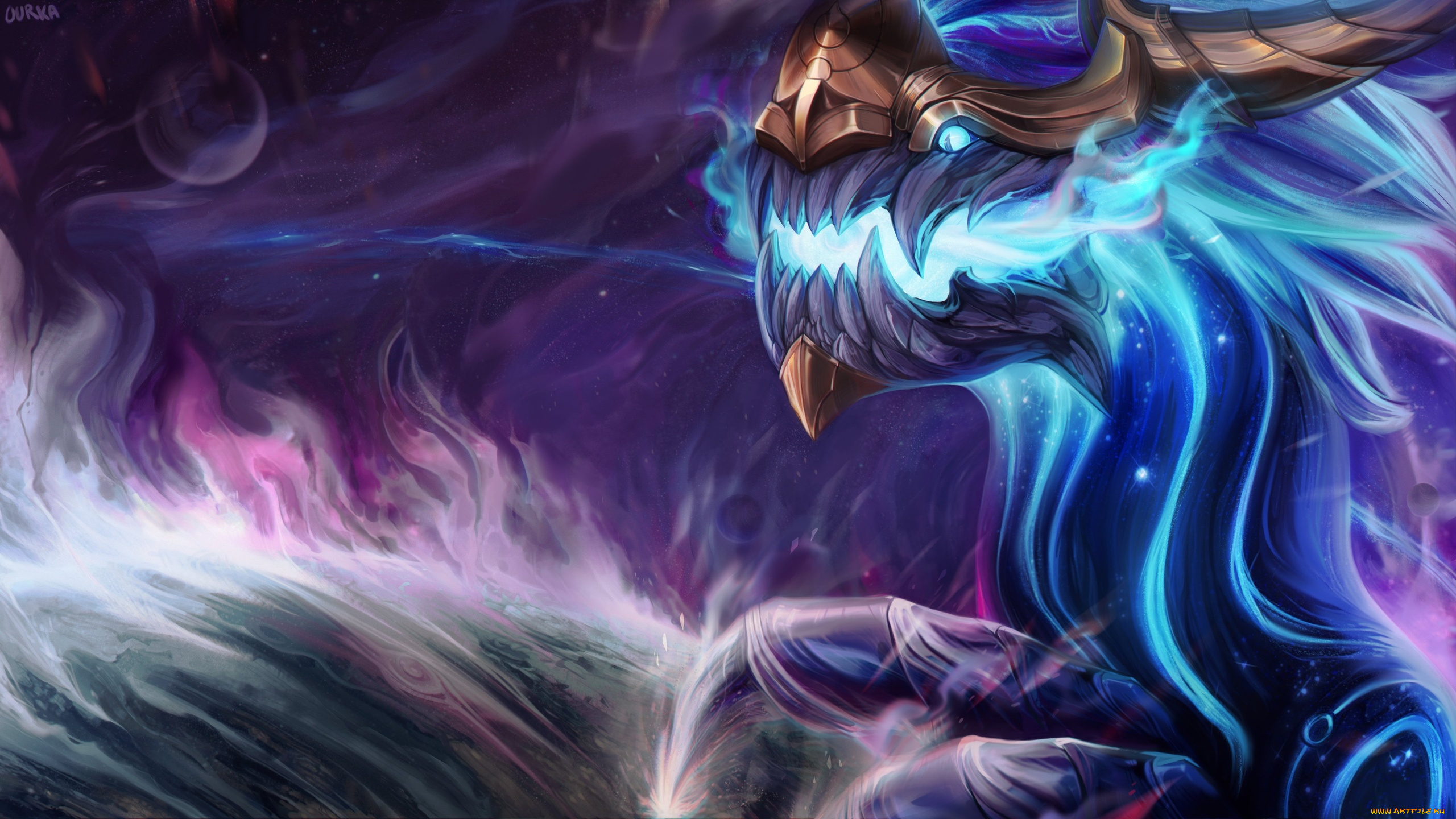 видео, игры, league, of, legends, монстр, аурелион, сол