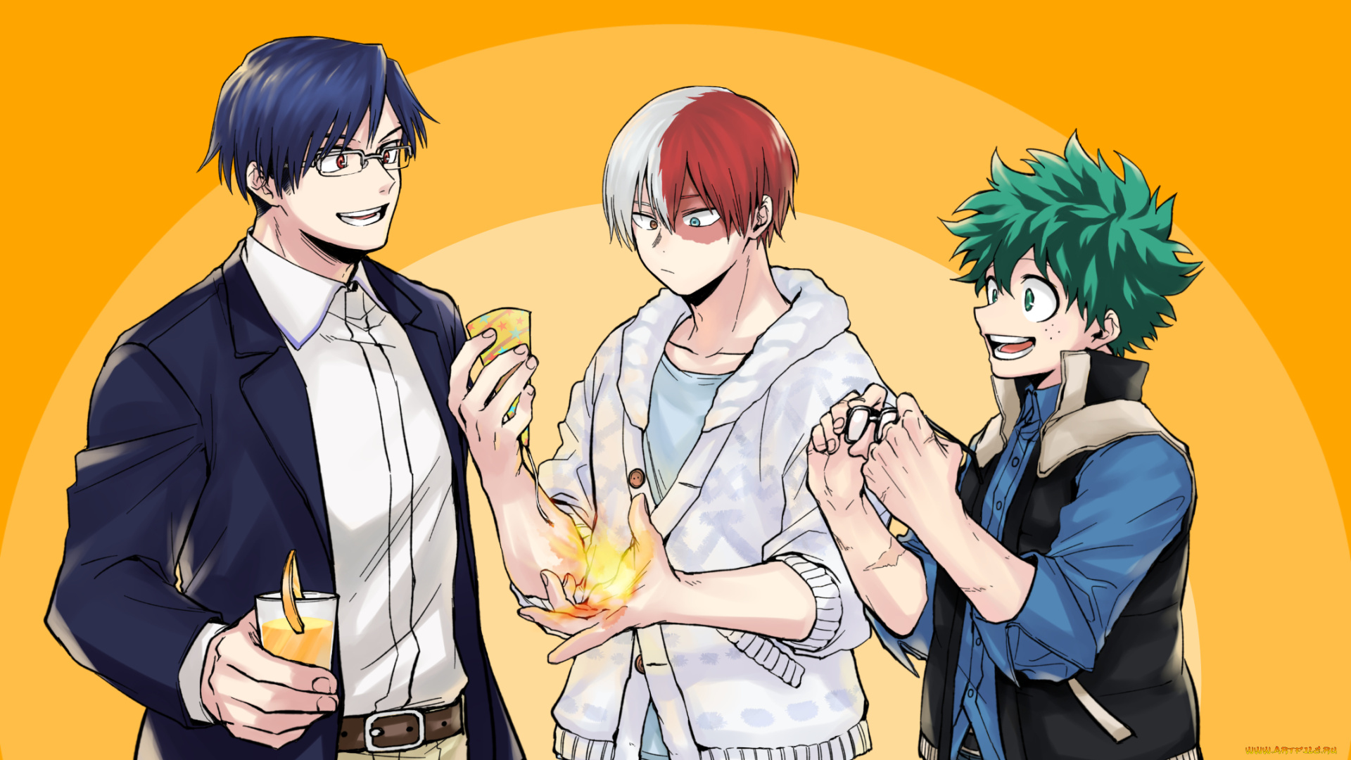 аниме, boku, no, hero, academia, моя, геройская, академия