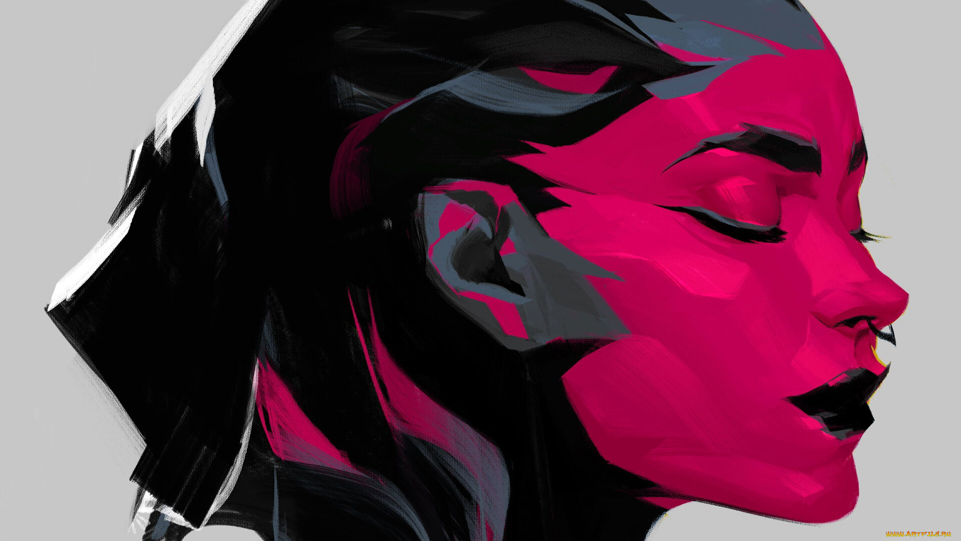 векторная, графика, девушки, , girls, девушка, лицо