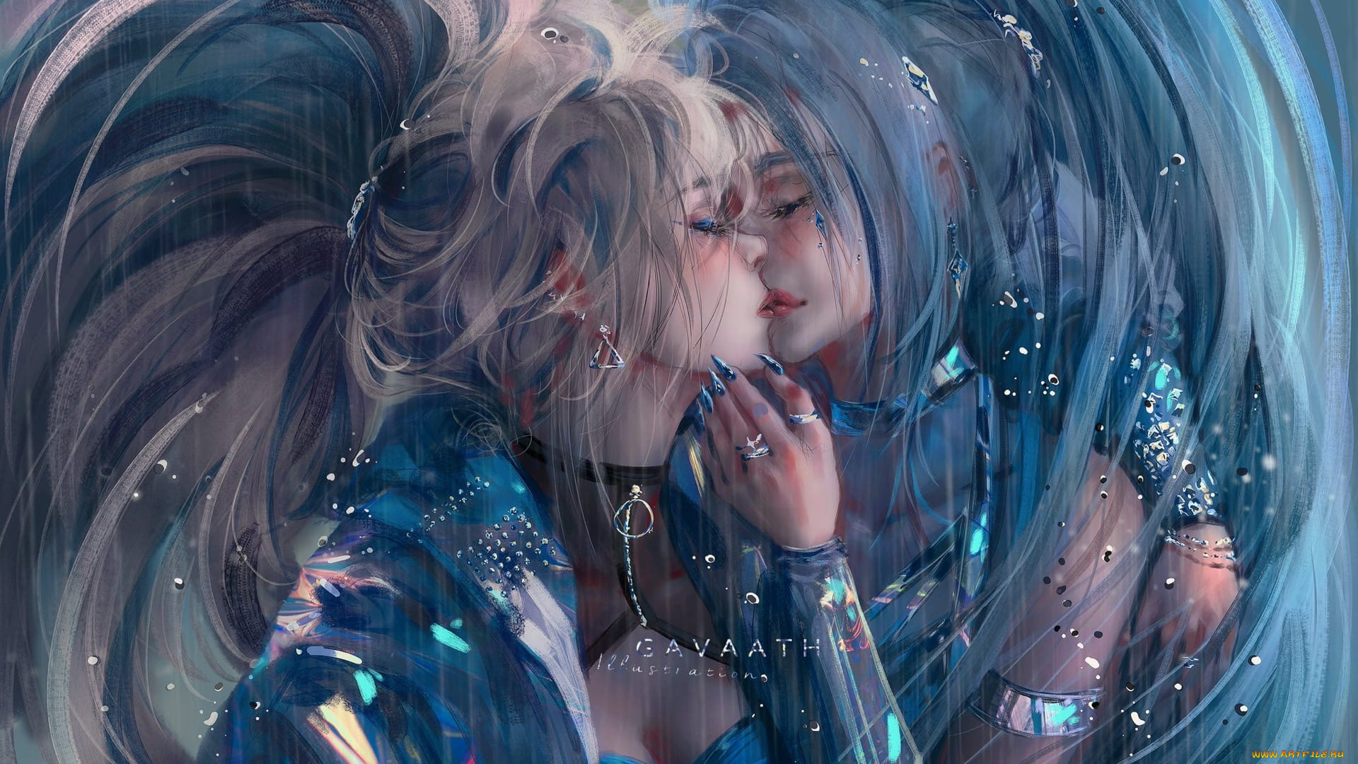 видео, игры, league, of, legends, akali, seraphine, поцелуй