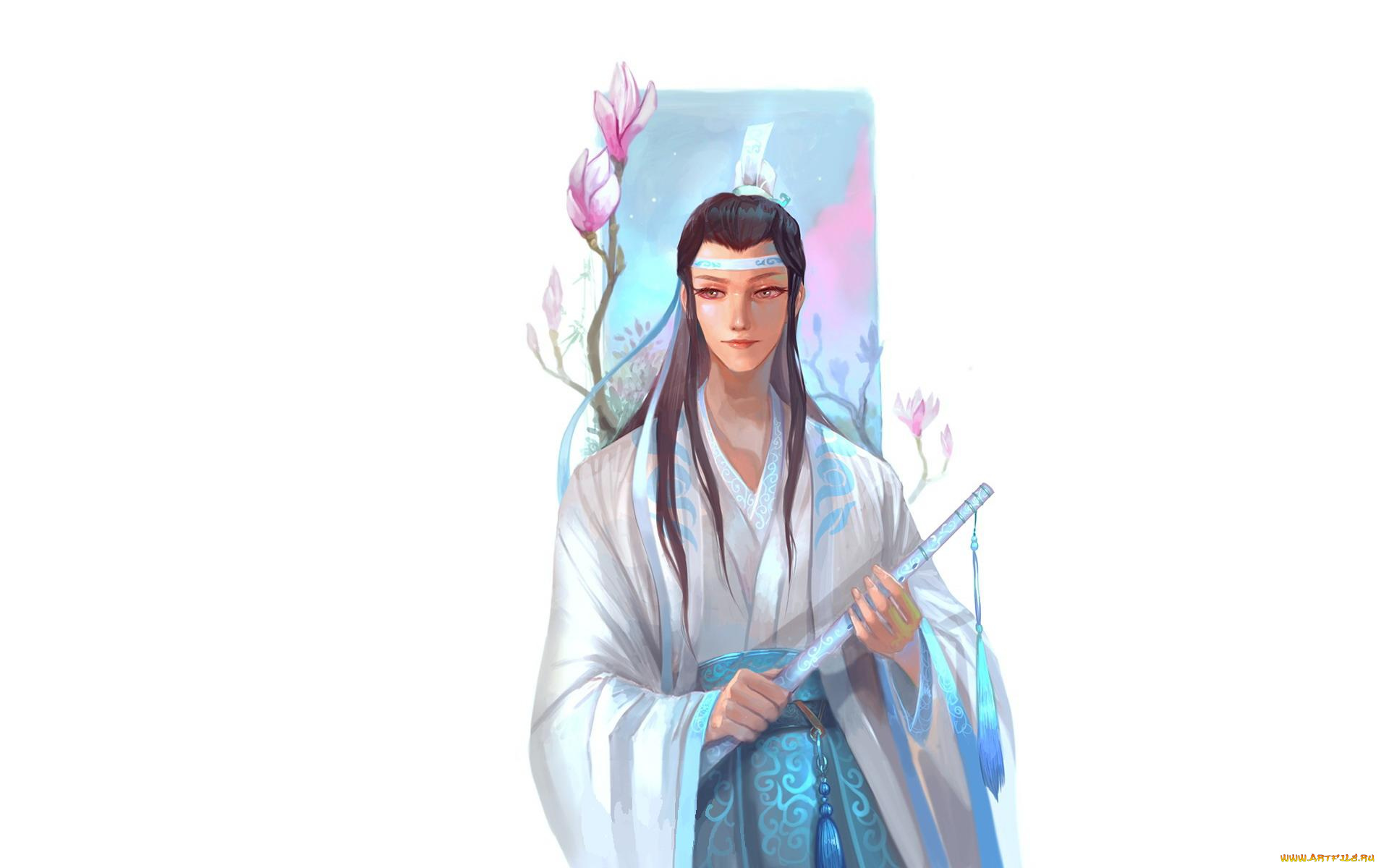 аниме, mo, dao, zu, shi, лань, сичень, флейта
