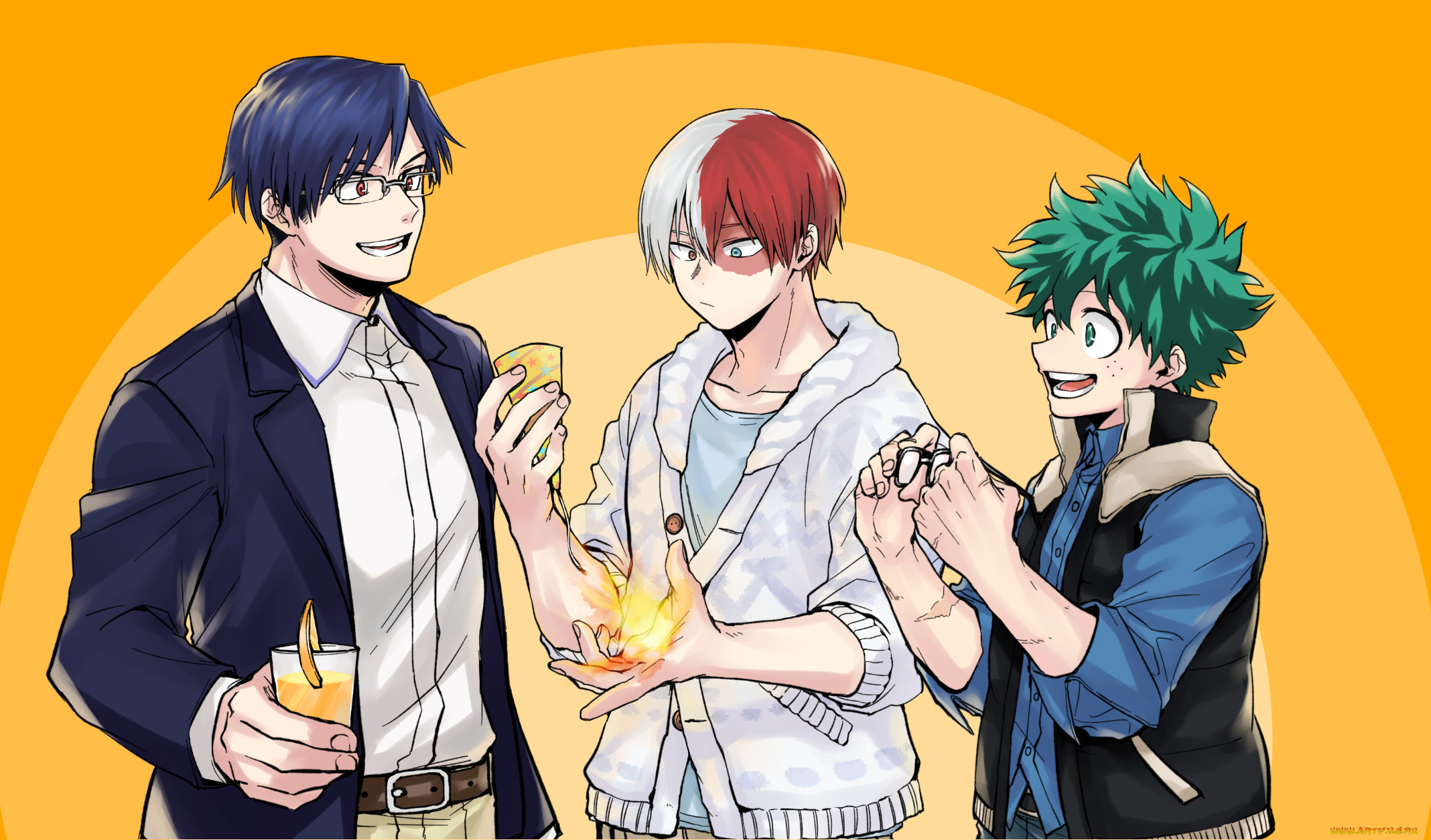 аниме, boku, no, hero, academia, моя, геройская, академия