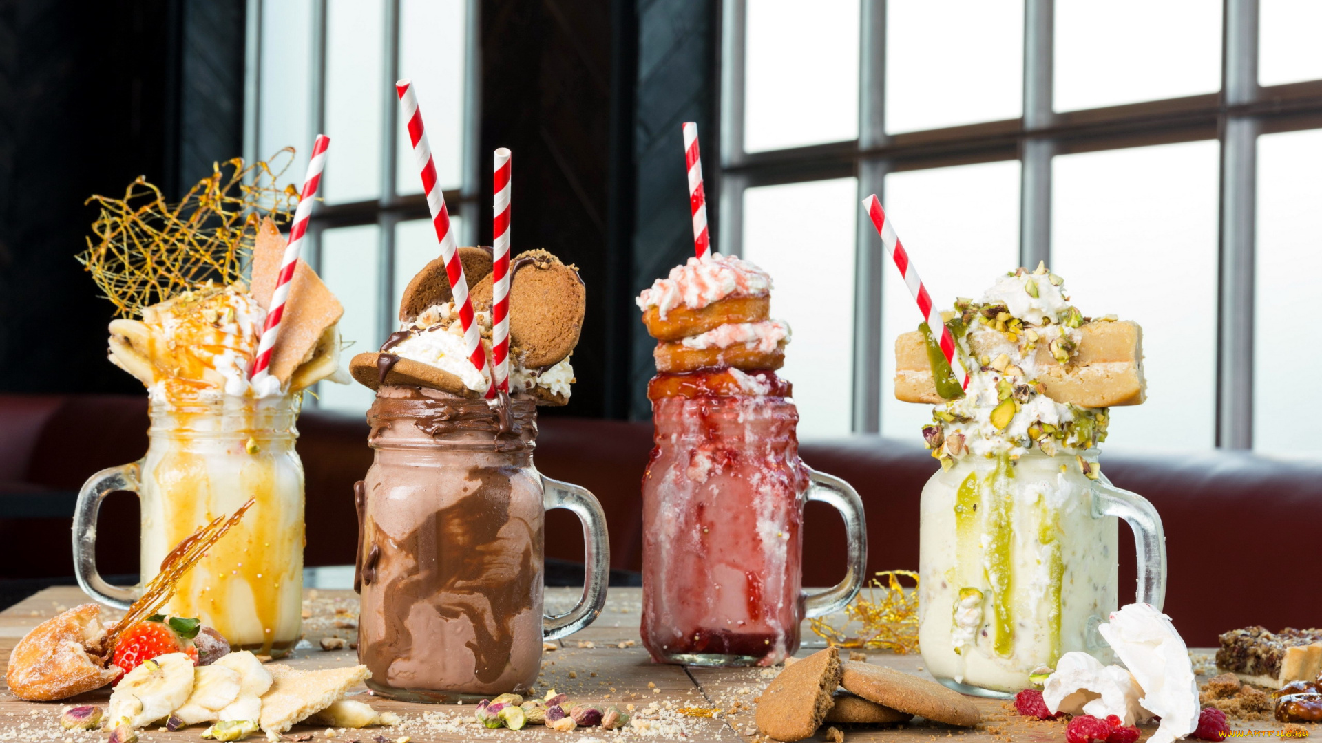 еда, мороженое, , десерты, ассорти