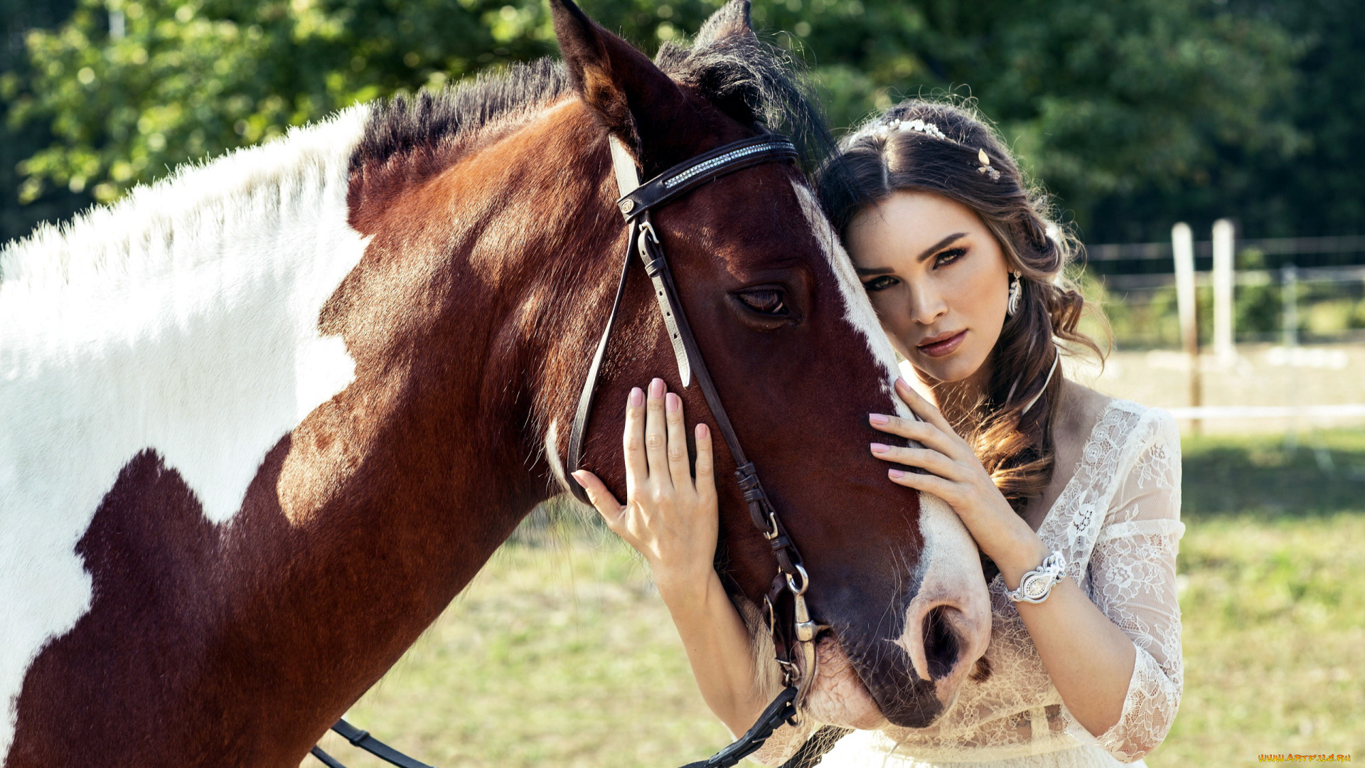 девушки, -, брюнетки, , шатенки, брюнетка, лошадь