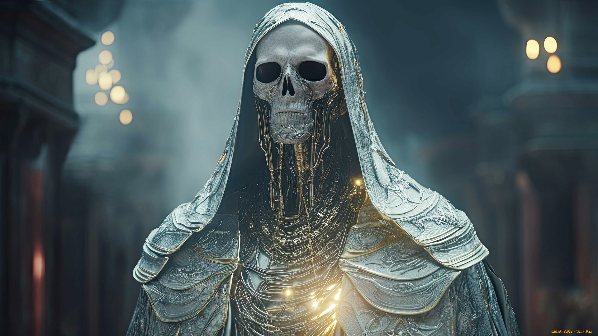 фэнтези, нежить, нейросети, графика, нейроарт, ai, art, нейронные, сети, рисунки, нейро, искусство, череп