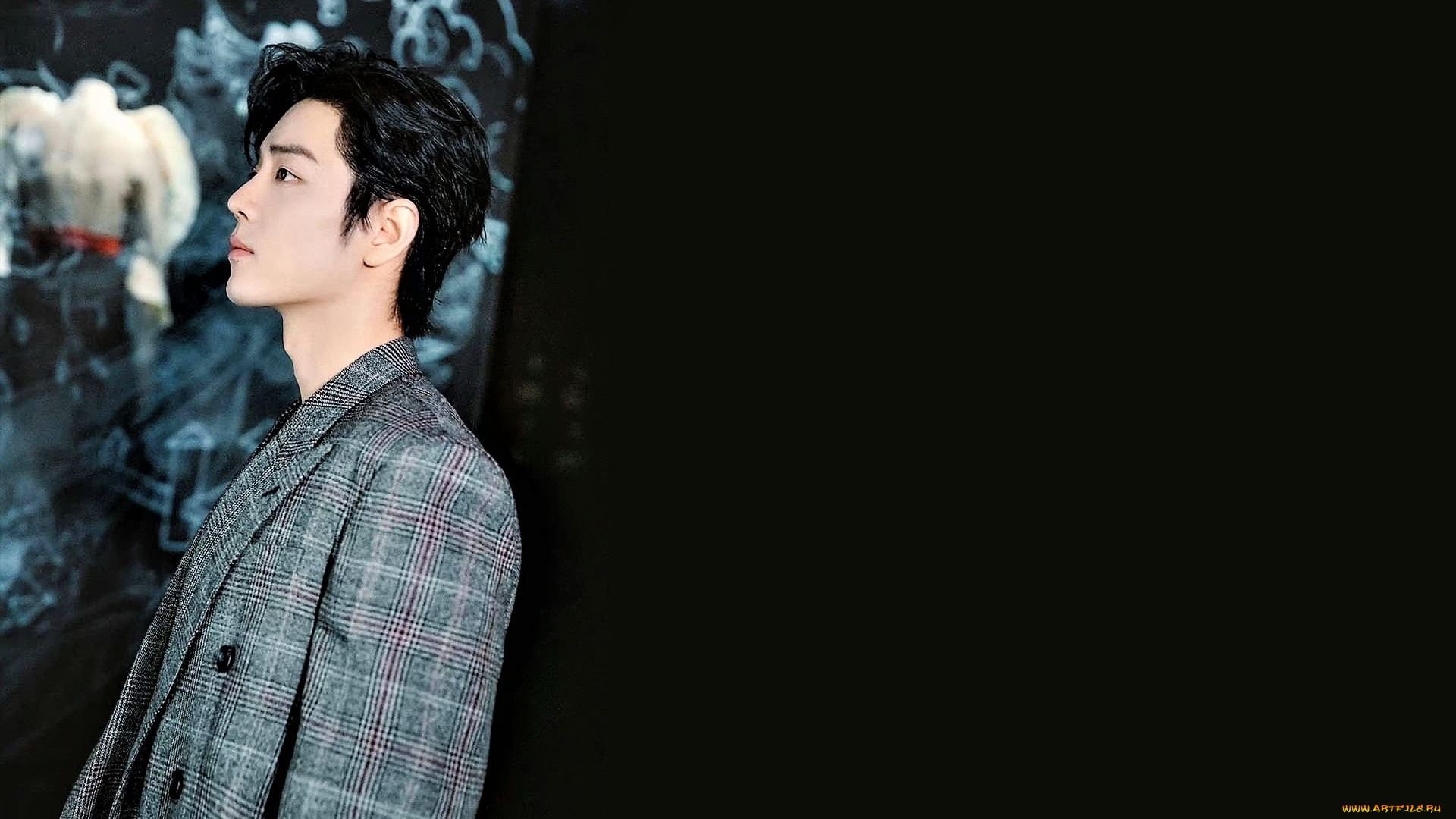 мужчины, xiao, zhan, актер, пиджак