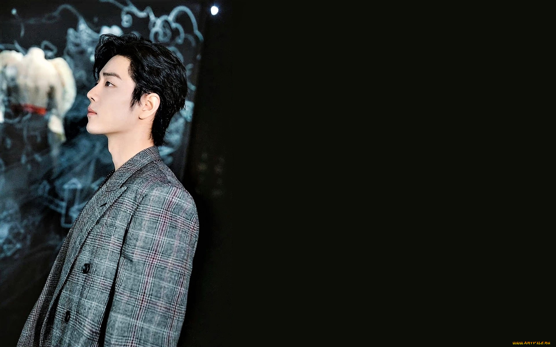 мужчины, xiao, zhan, актер, пиджак